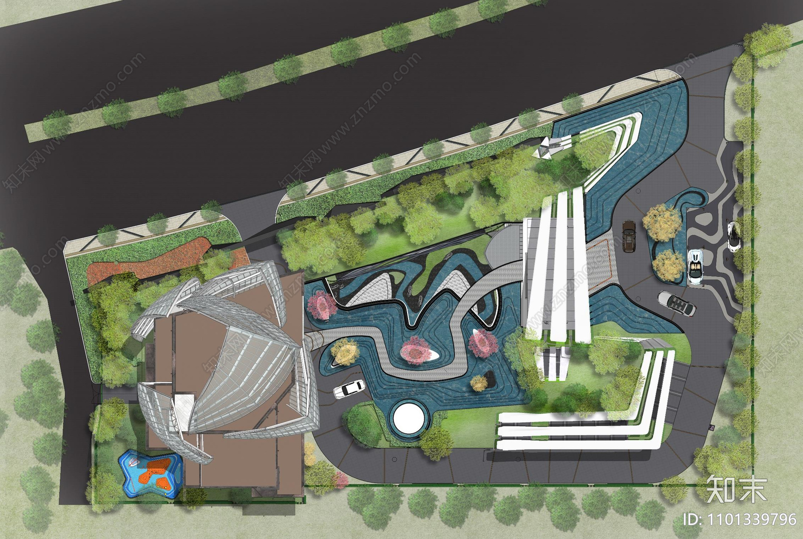 商业酒店户外全套施工图施工图下载【ID:1101339796】