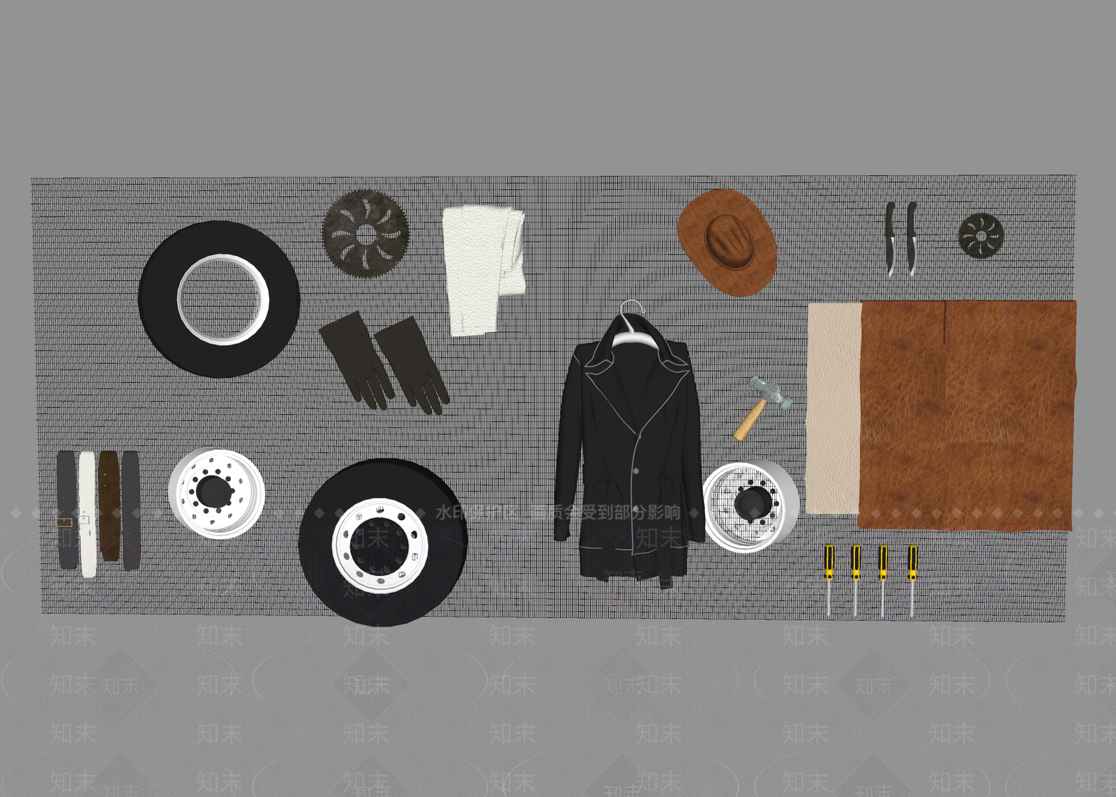 工业工具SU模型下载【ID:1101419389】
