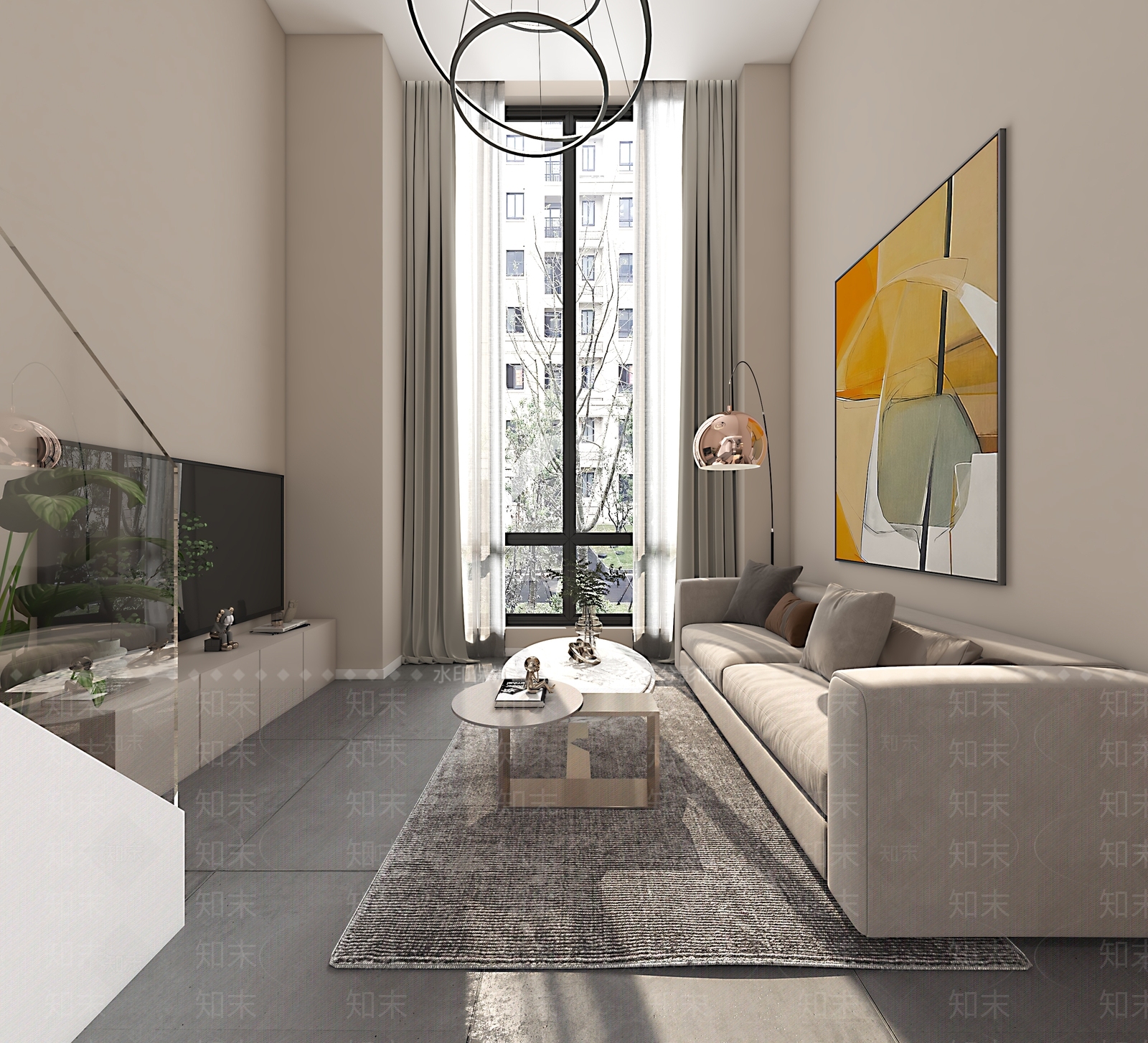 现代单身公寓3D模型下载【ID:1101378529】