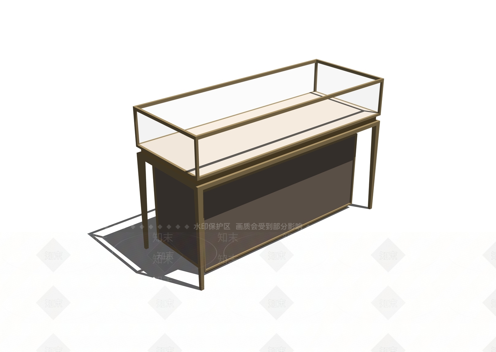 现代珠宝展柜SU模型下载【ID:1101385423】