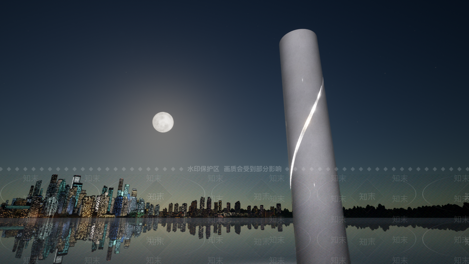 现代螺旋灯带SU模型下载【ID:1101386023】