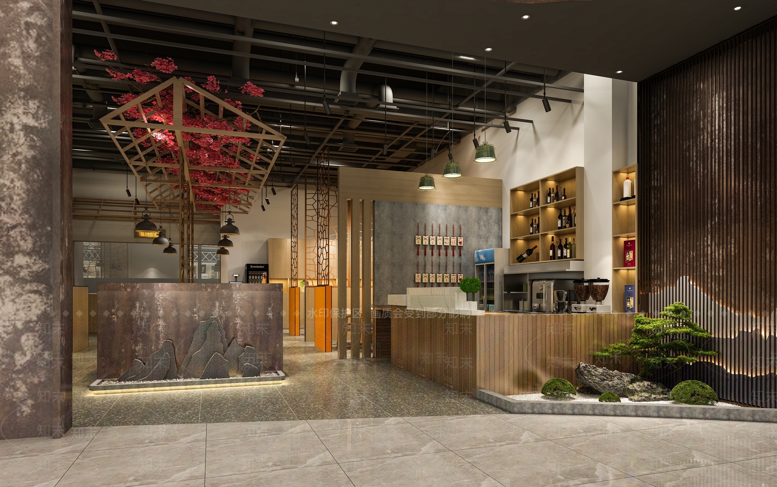 工业风火锅店3D模型下载【ID:1101391184】