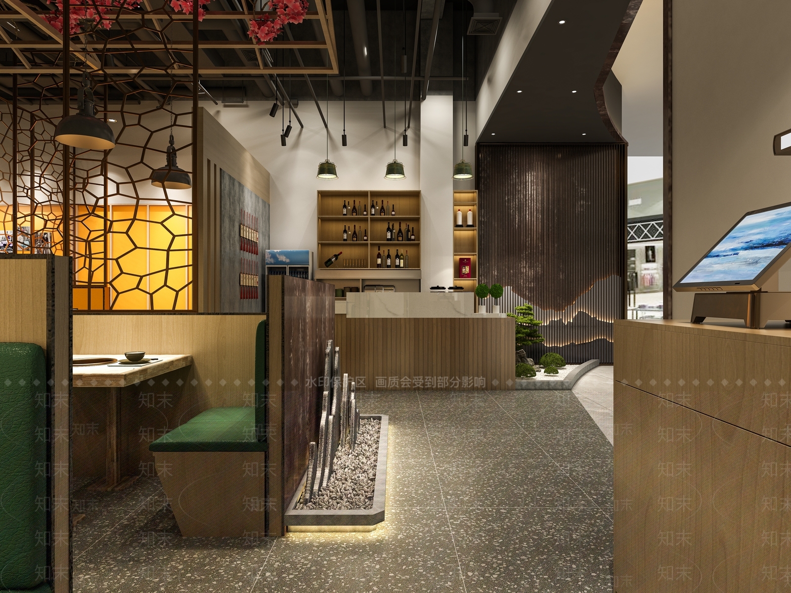工业风火锅店3D模型下载【ID:1101391184】