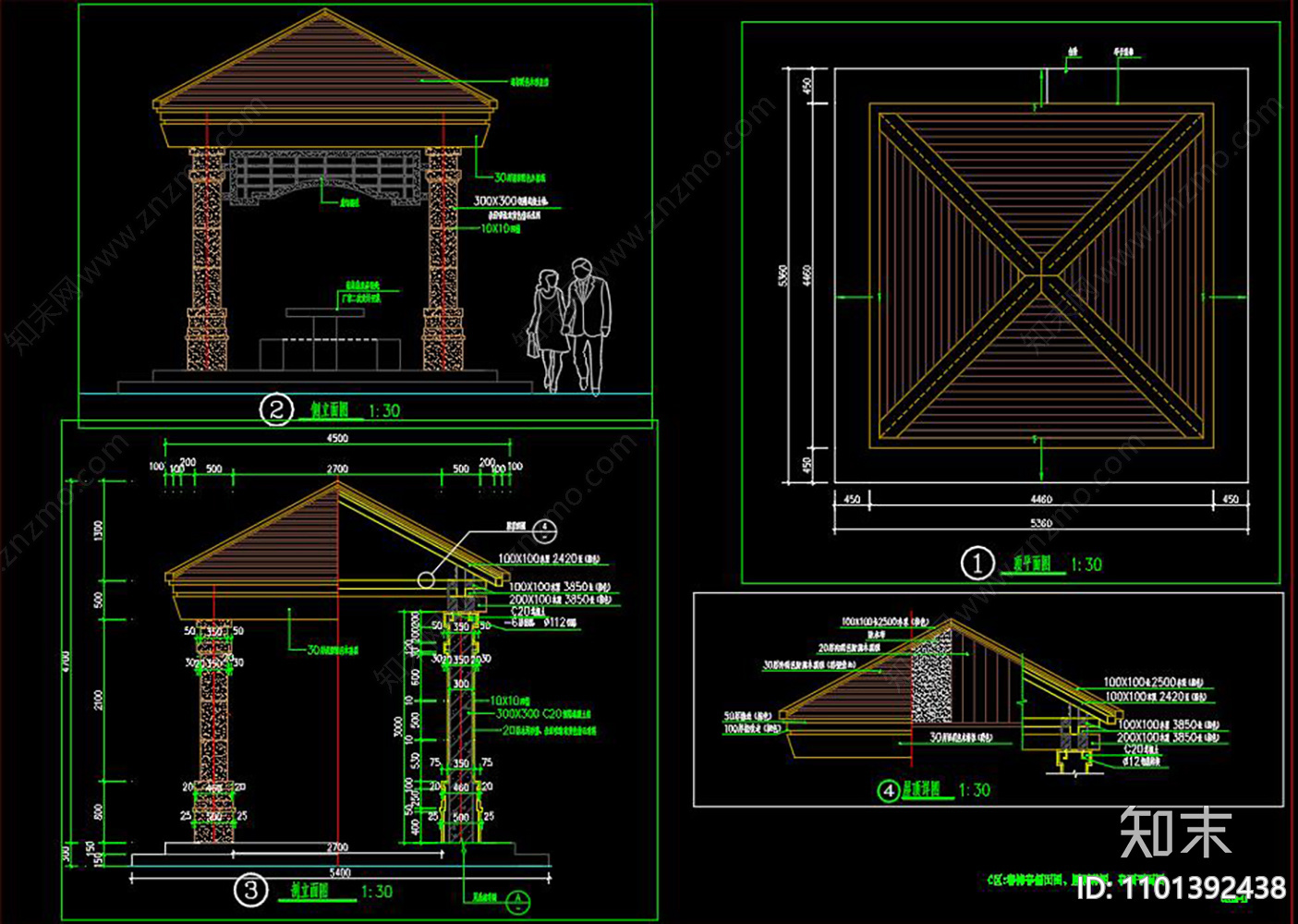春涛亭CAD施工图下载【ID:1101392438】