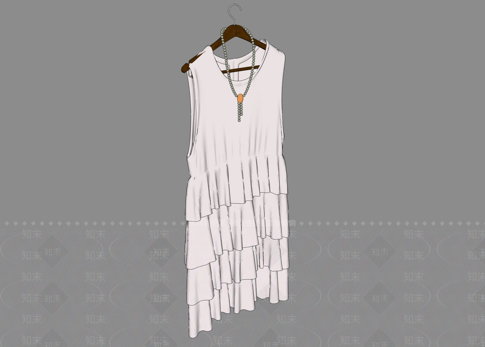 现代服装SU模型下载【ID:1101396429】