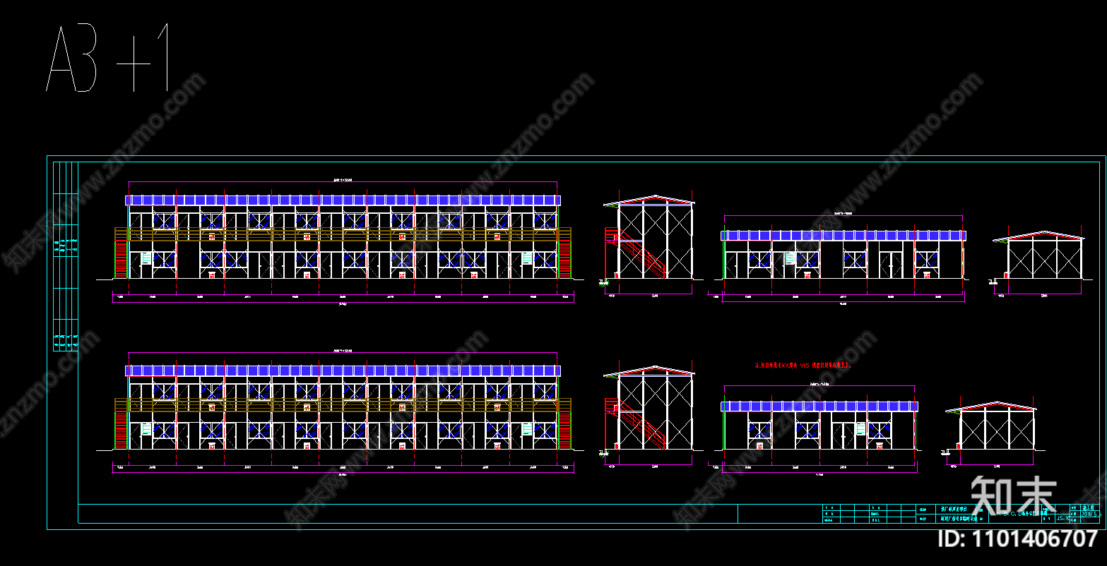 建筑工地临时设施工地大门施工图下载【ID:1101406707】