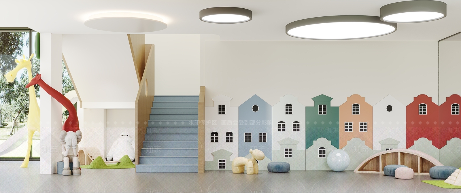 现代幼儿园3D模型下载【ID:1101412374】