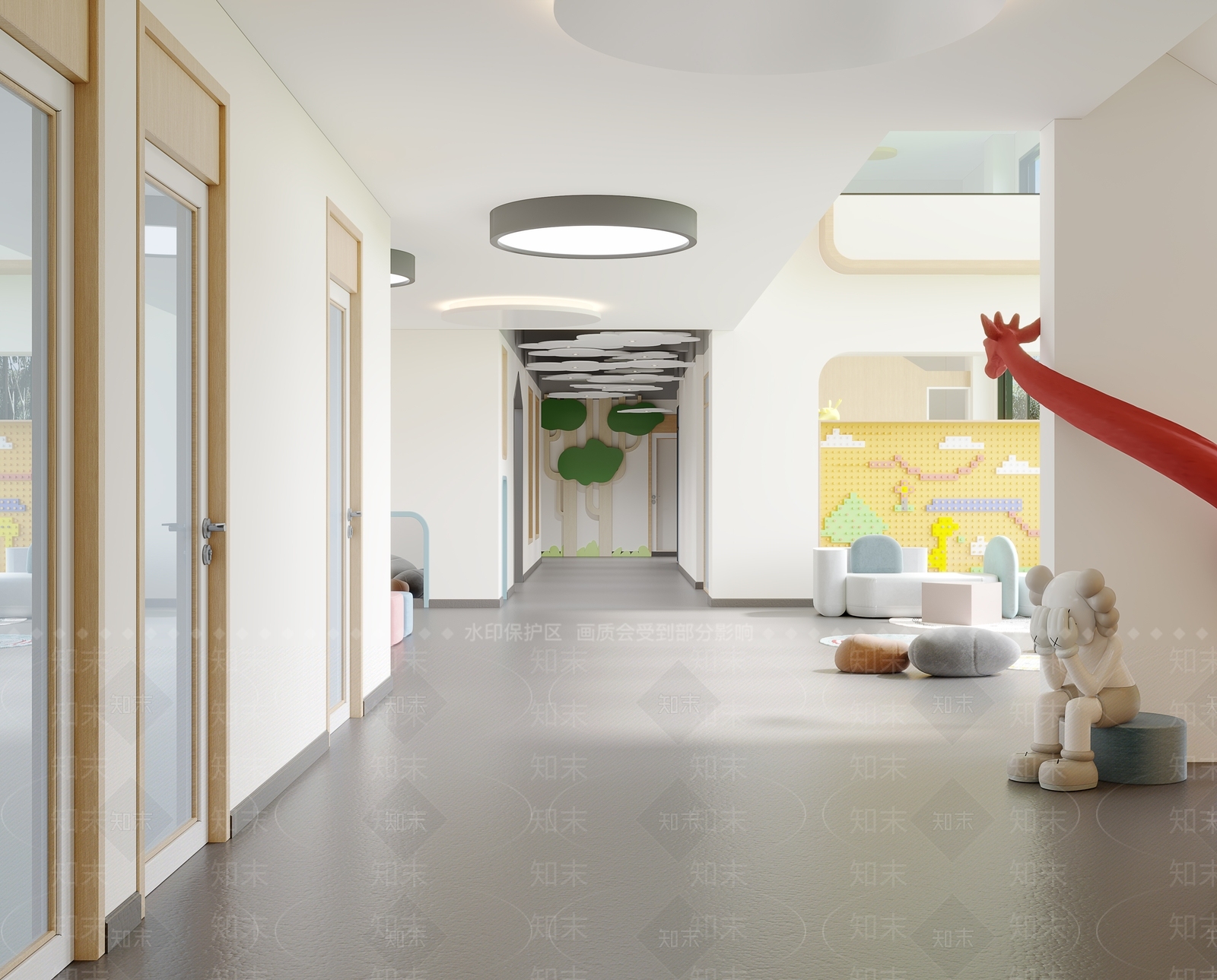 现代幼儿园3D模型下载【ID:1101412374】