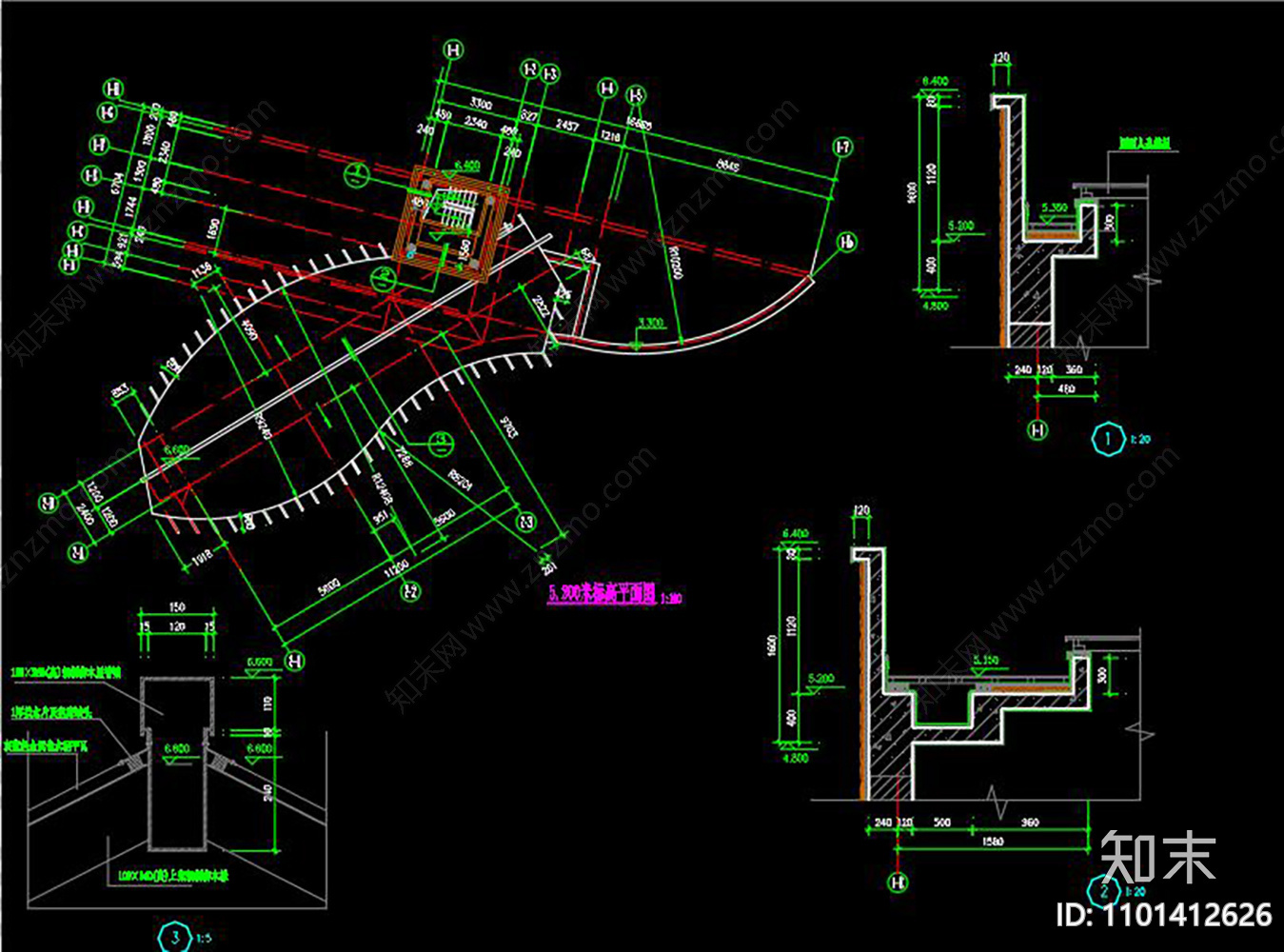 别墅钢结构大门图纸施工图cad施工图下载【ID:1101412626】