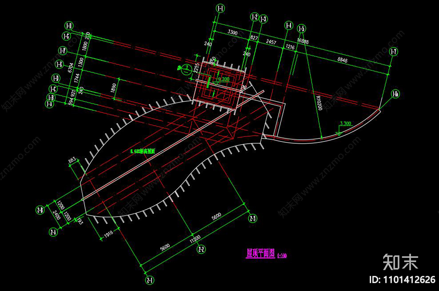 别墅钢结构大门图纸施工图cad施工图下载【ID:1101412626】