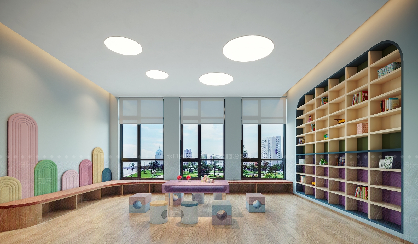 现代幼儿园3D模型下载【ID:1101415235】