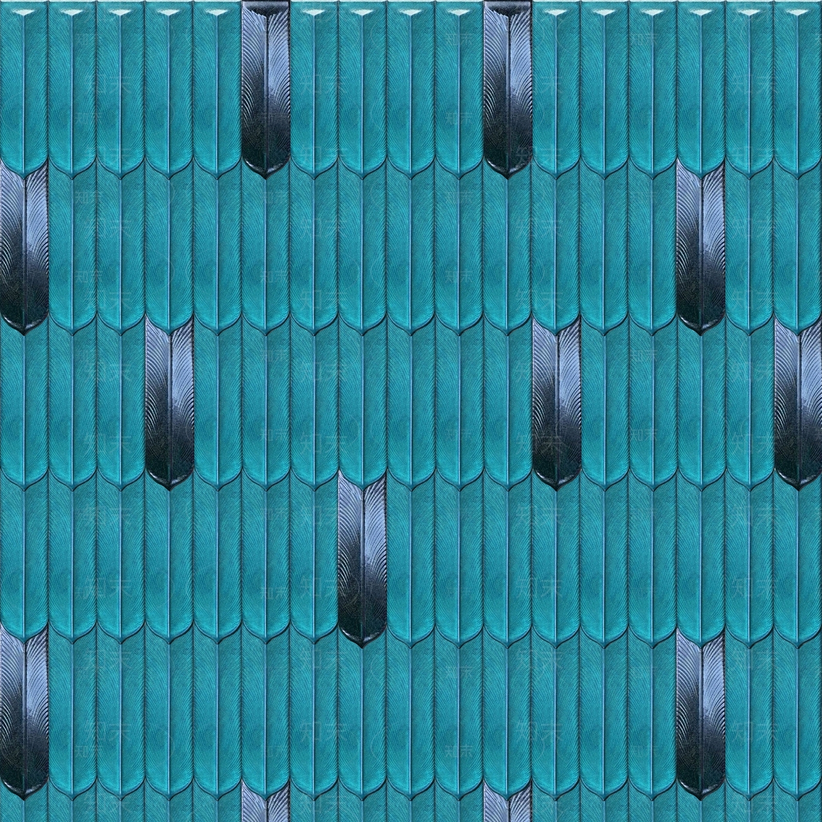 复古羽毛瓷砖贴图下载【ID:1101415603】