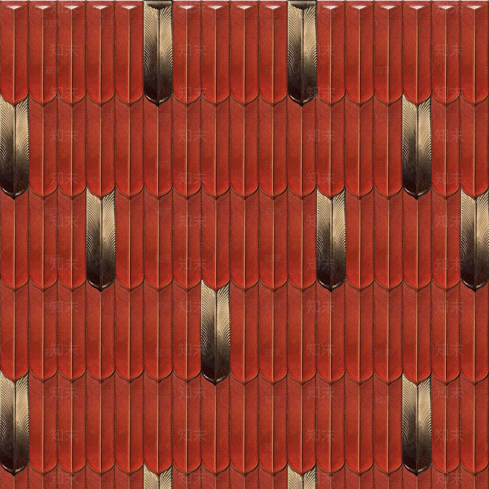 复古羽毛瓷砖贴图下载【ID:1101415783】