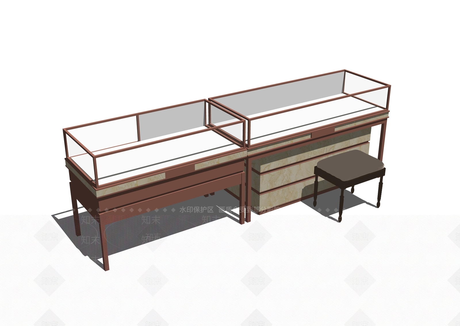 现代珠宝展示架SU模型下载【ID:1101416913】