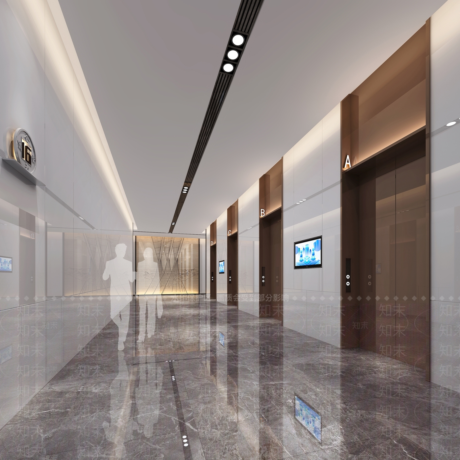 现代公司电梯间3D模型下载【ID:1101442872】