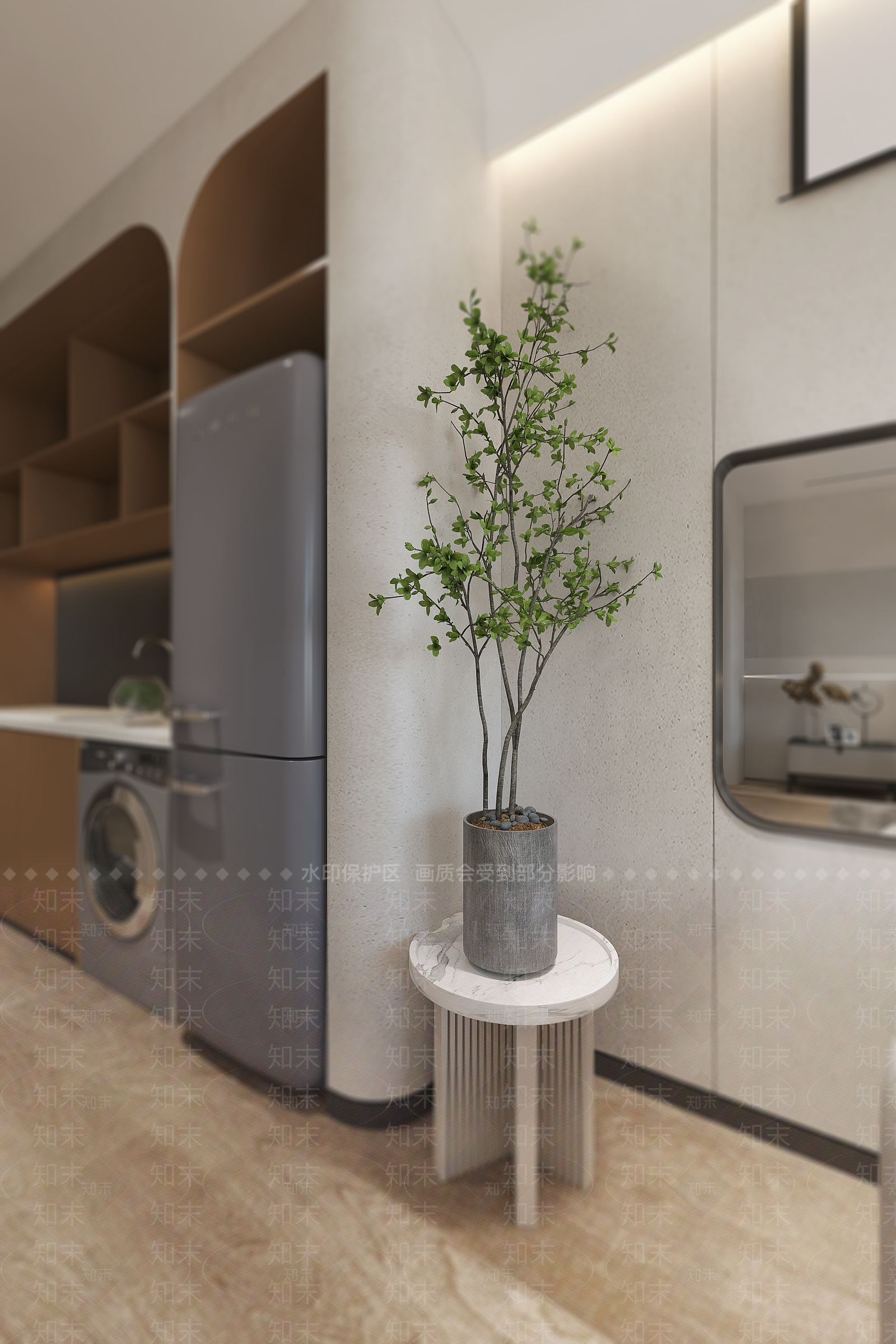 侘寂单身公寓3D模型下载【ID:1101451768】