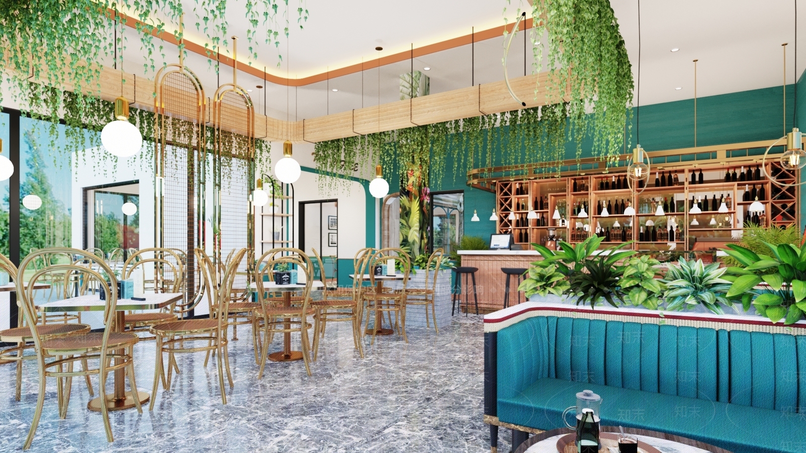 现代奶茶咖啡店3D模型下载【ID:1101454467】
