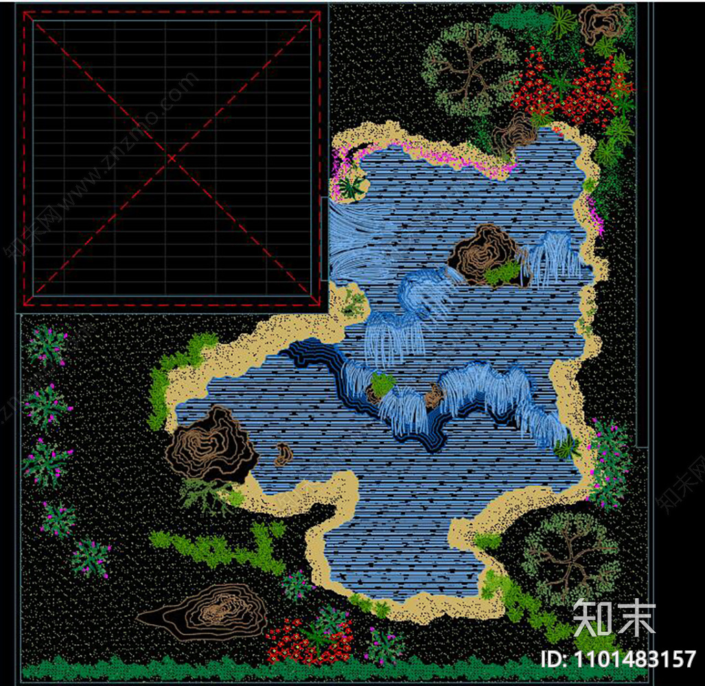 日式庭院景观施工图下载【ID:1101483157】