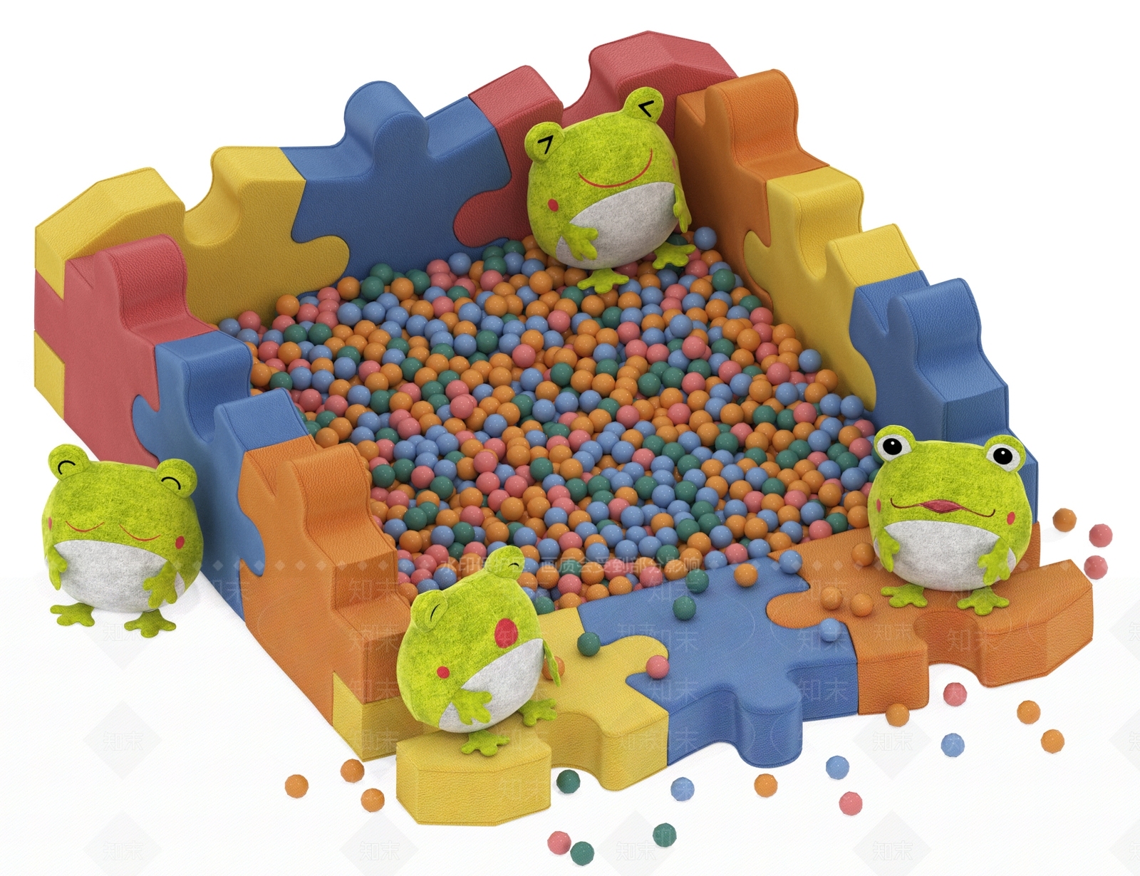 现代波波球池3D模型下载【ID:1101504065】