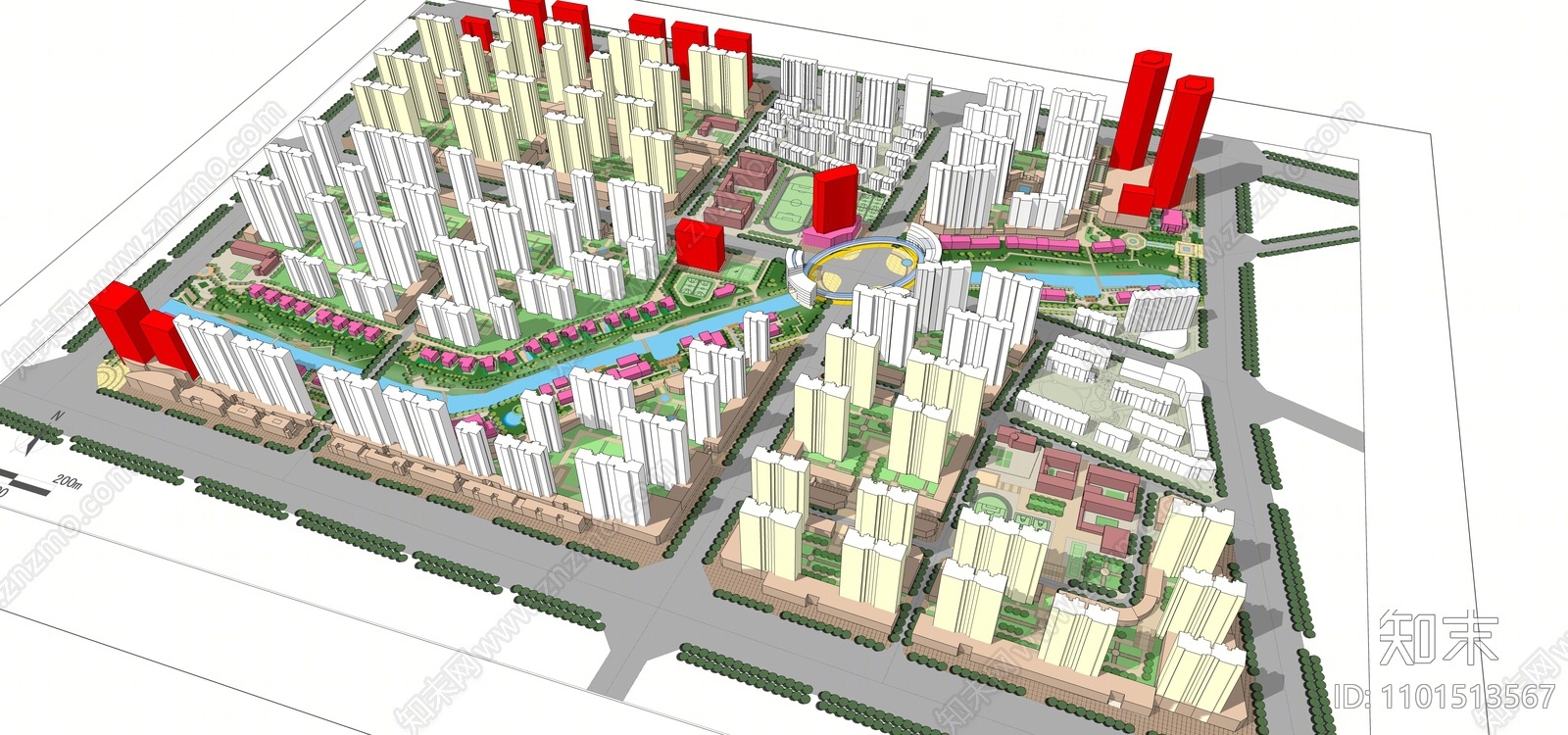 现代简模规划SU模型下载【ID:1101513567】