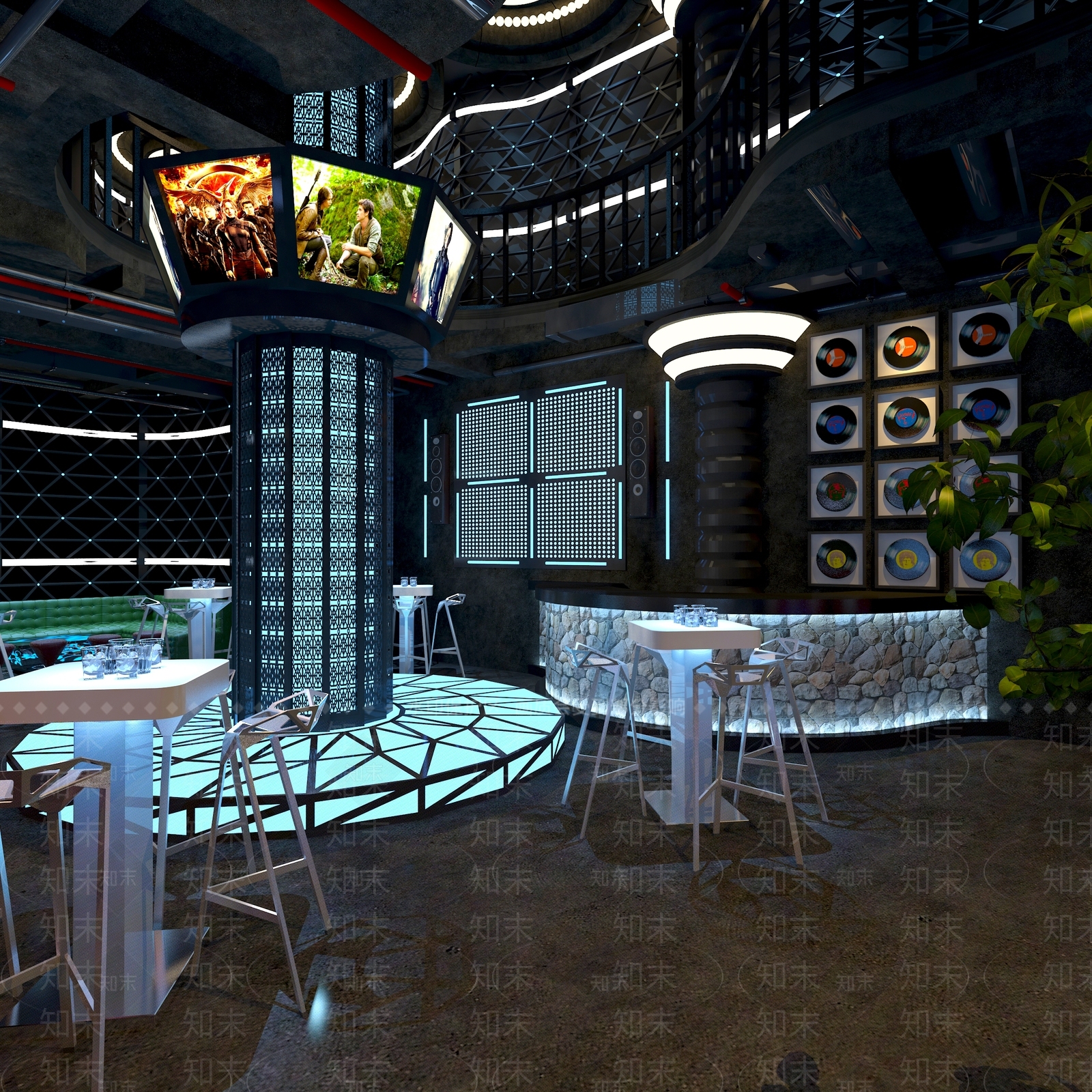 现代酒吧3D模型下载【ID:1101514594】