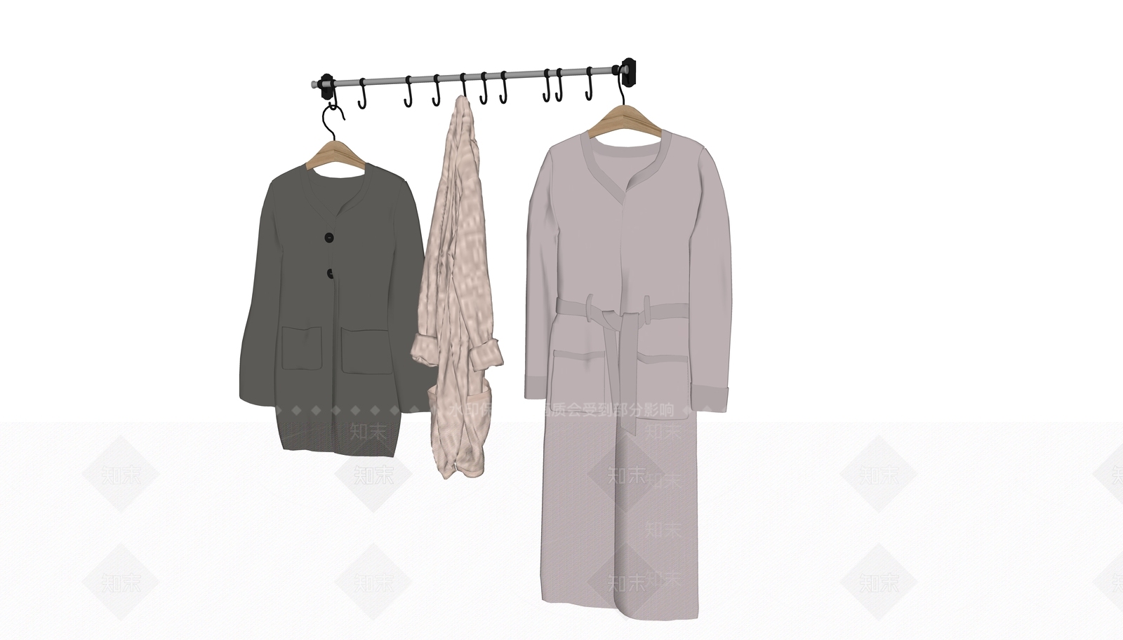 现代服装SU模型下载【ID:1101530056】
