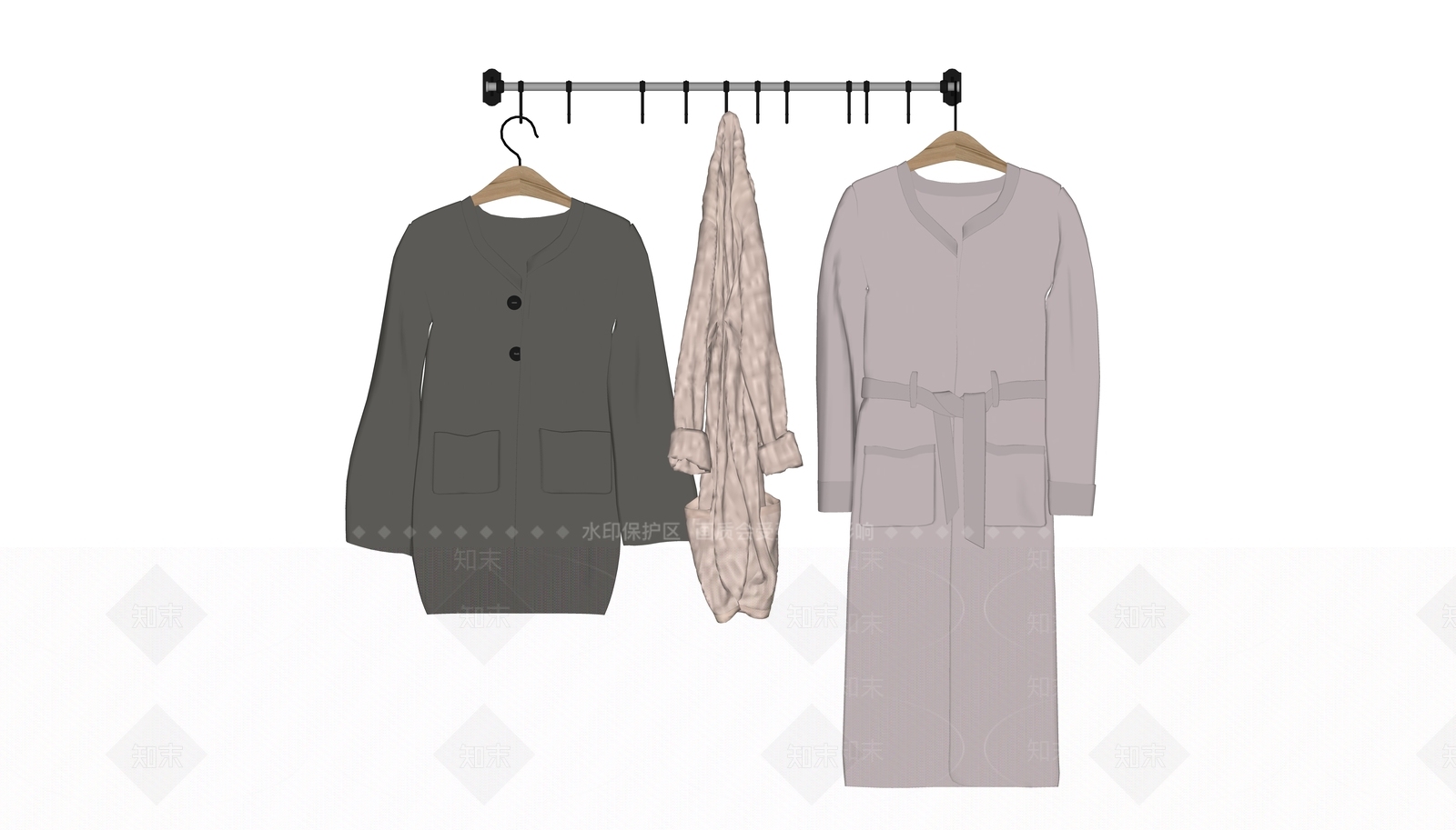 现代服装SU模型下载【ID:1101530056】