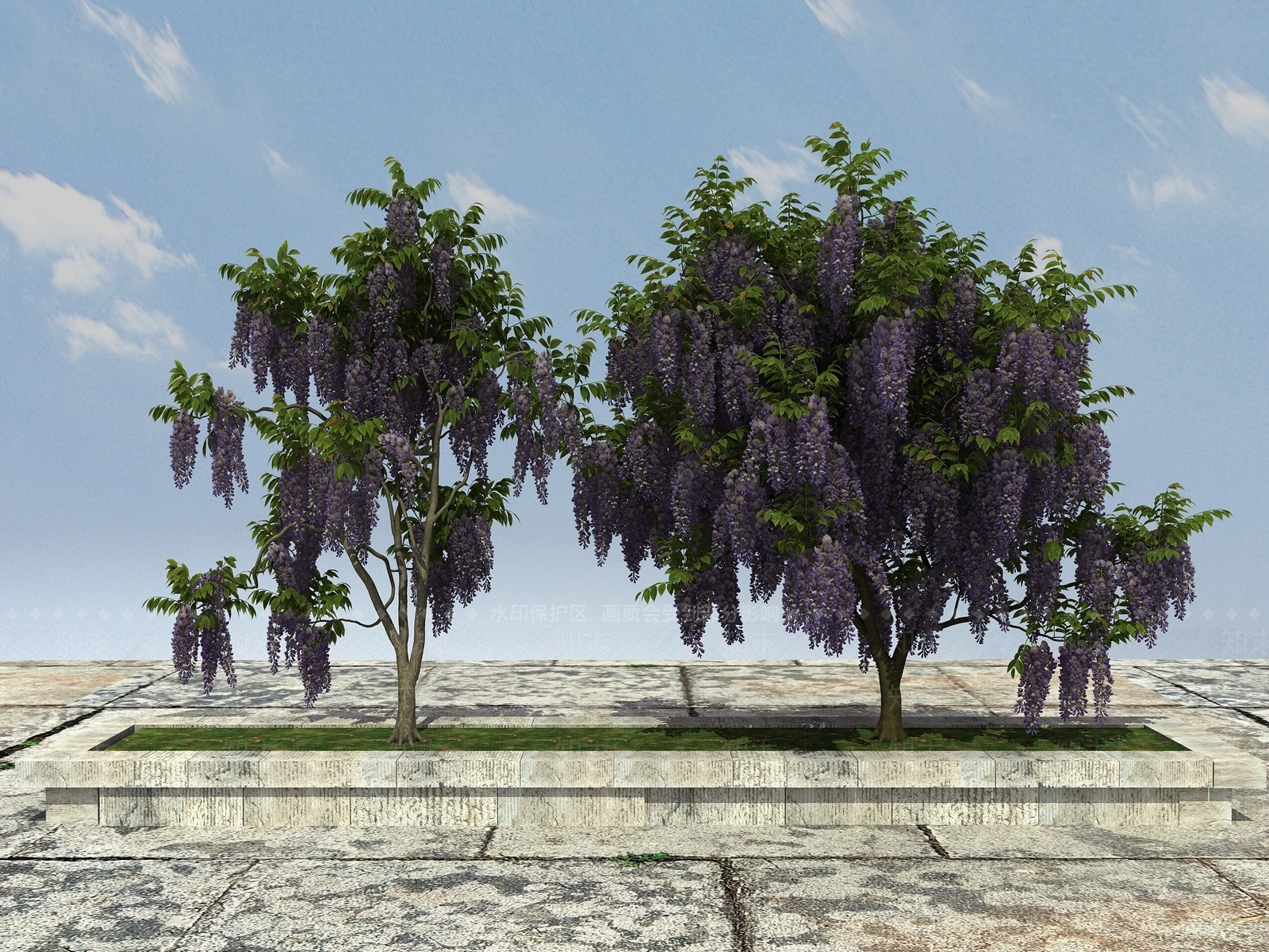 现代树木3D模型下载【ID:1101534617】