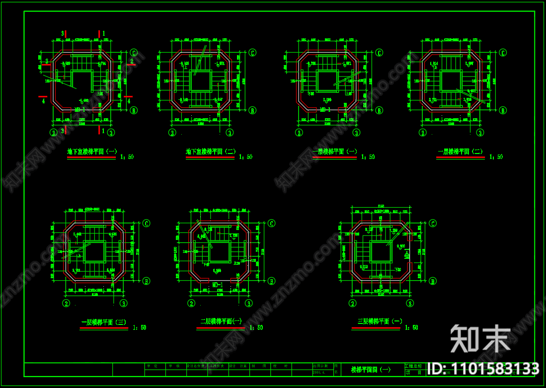 中式仿古佛塔建筑施工图cad施工图下载【ID:1101583133】
