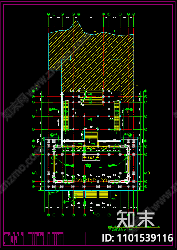华藏寺大雄宝殿建筑施工图下载【ID:1101539116】