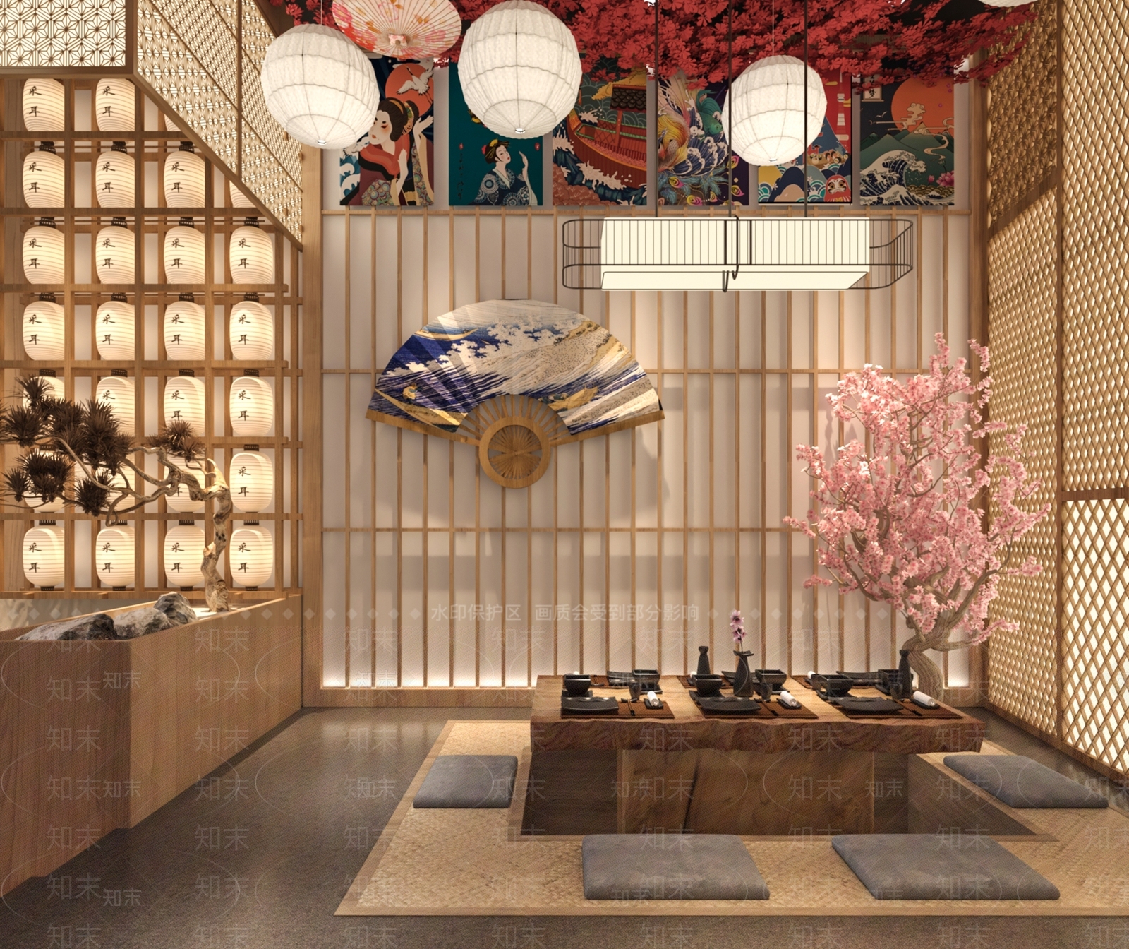 日式采耳店3d模型下载