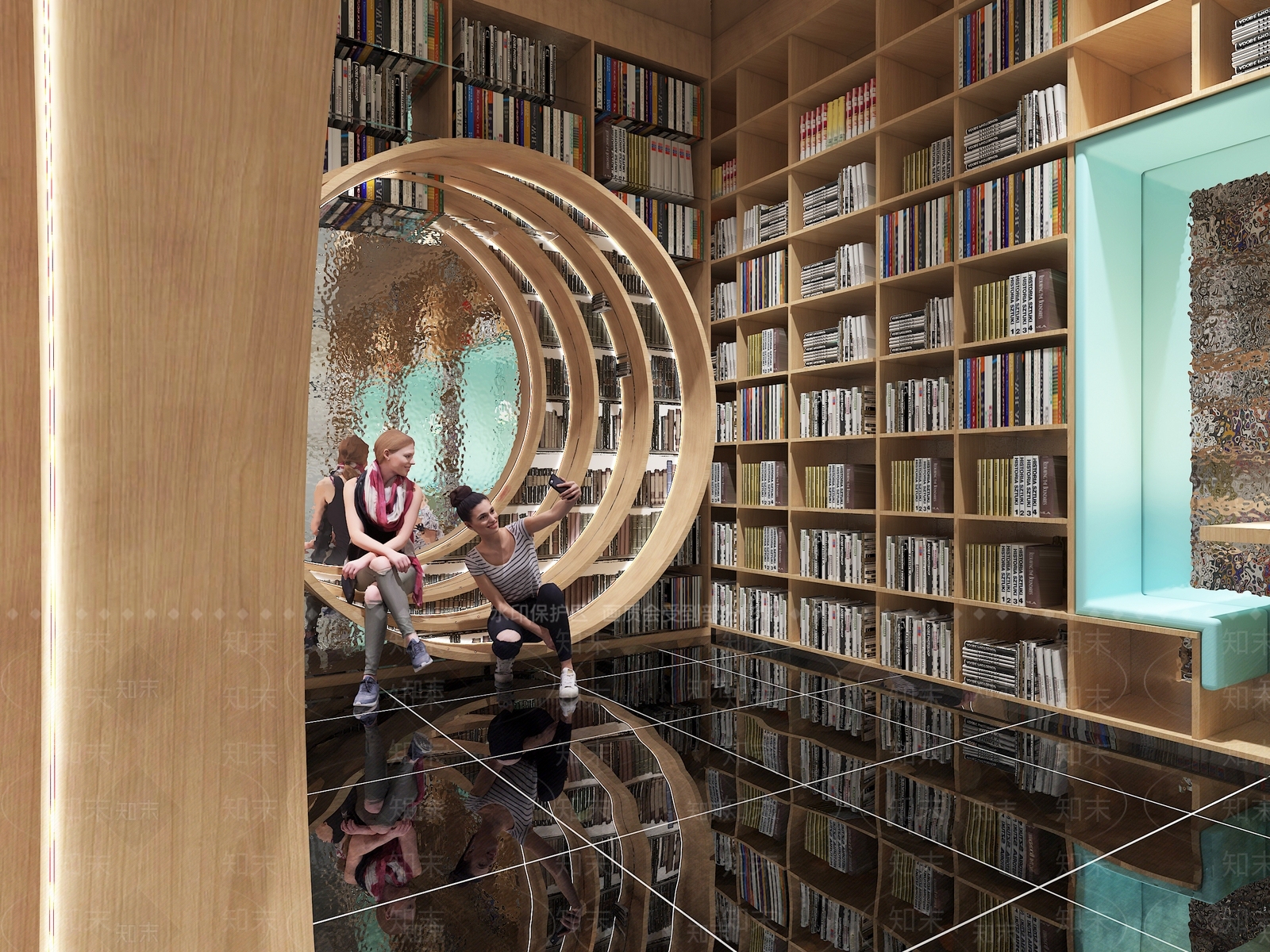 现代书店3D模型下载【ID:1101540897】