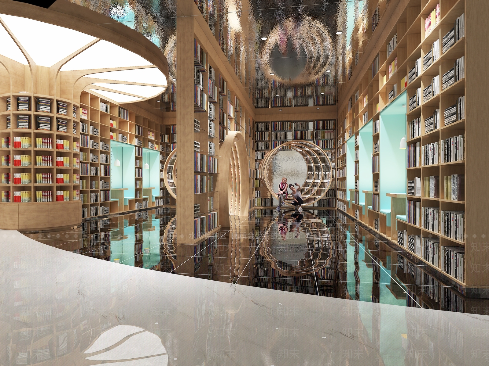 现代书店3D模型下载【ID:1101540897】