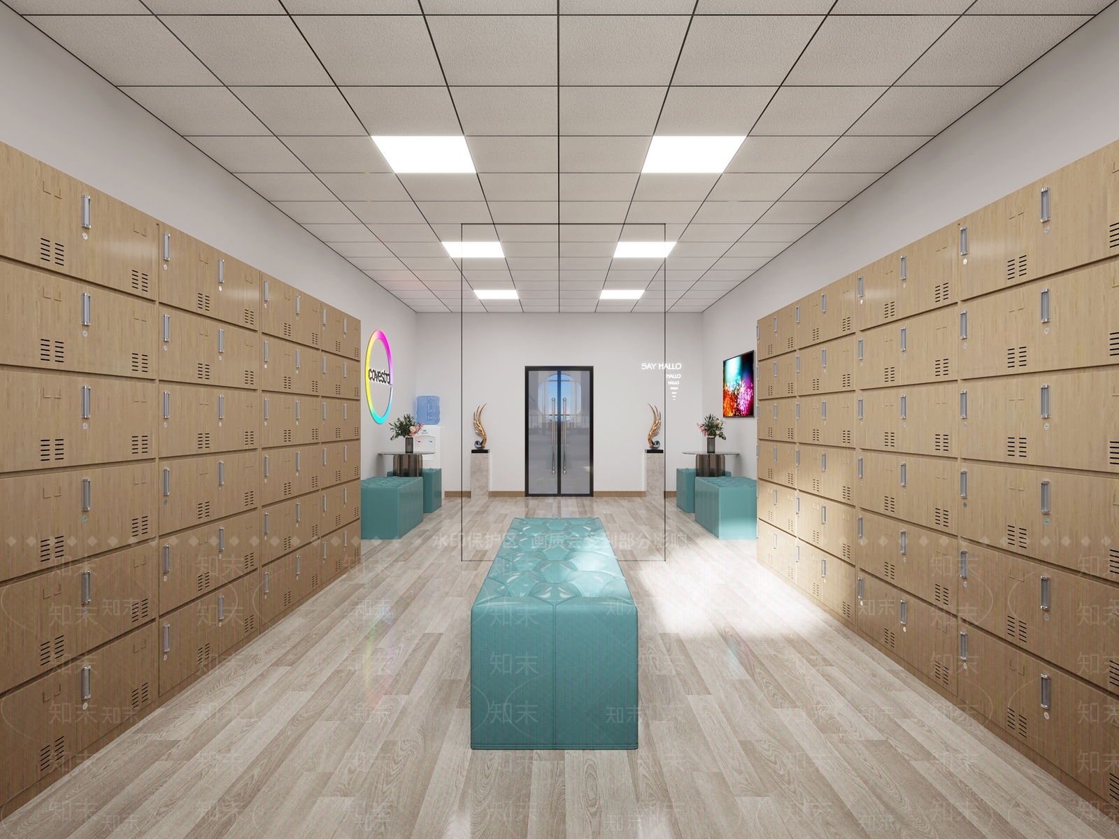 现代更衣室3D模型下载【ID:1101541705】