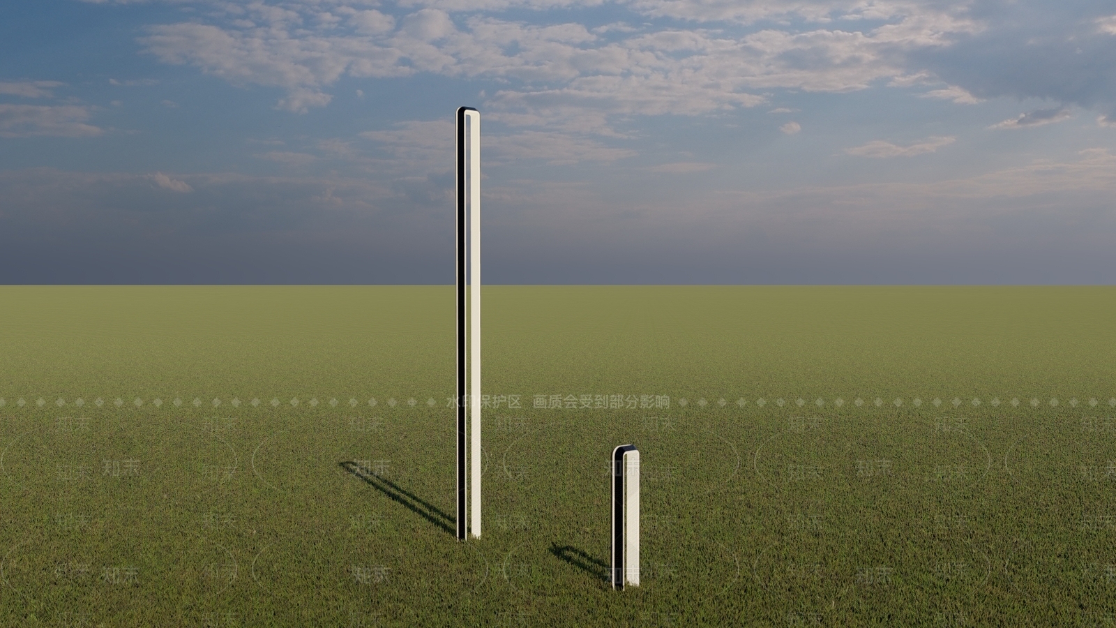 现代景观灯SU模型下载【ID:1101543548】