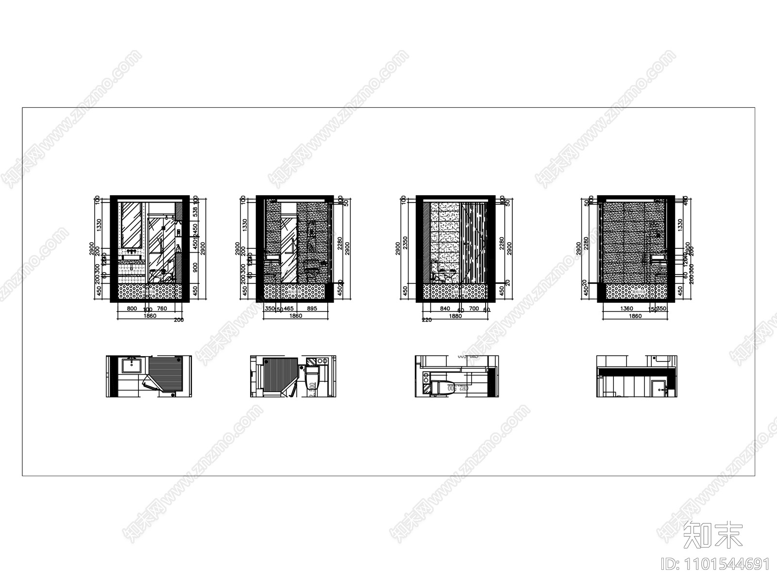 综合家具节点CAD图纸
