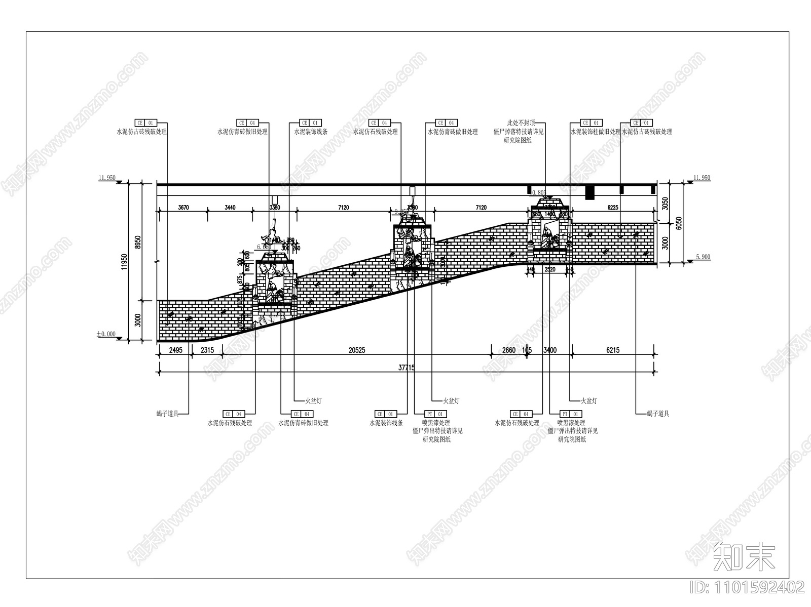 盗墓笔记僵尸掉落区施工图下载【ID:1101592402】
