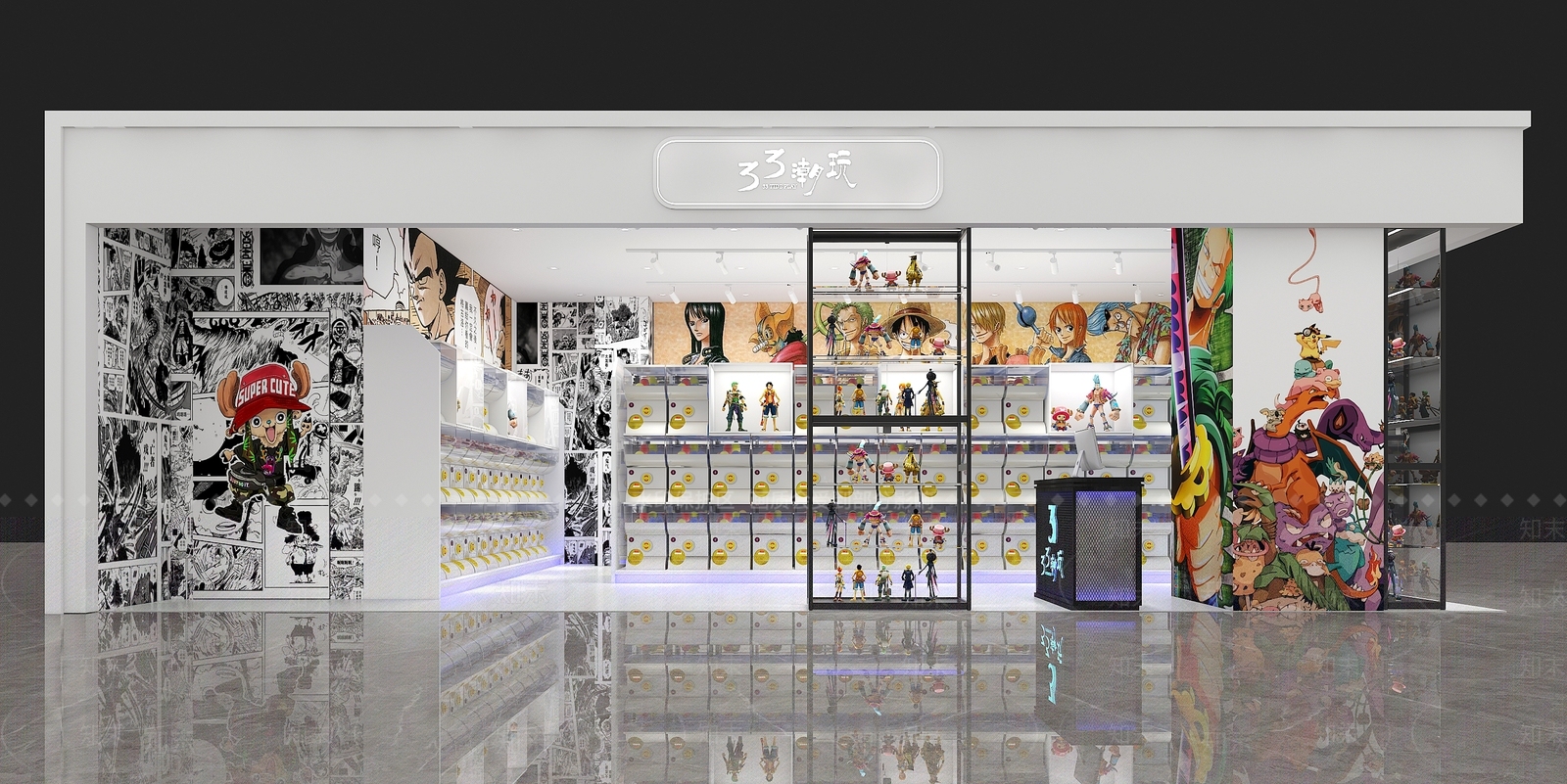 现代玩具礼品店3D模型下载【ID:1101546797】