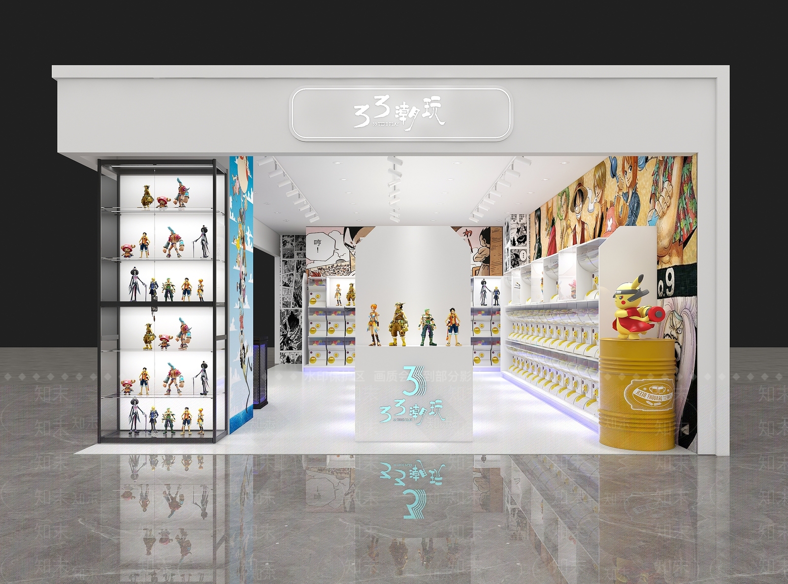 现代玩具礼品店3D模型下载【ID:1101546797】