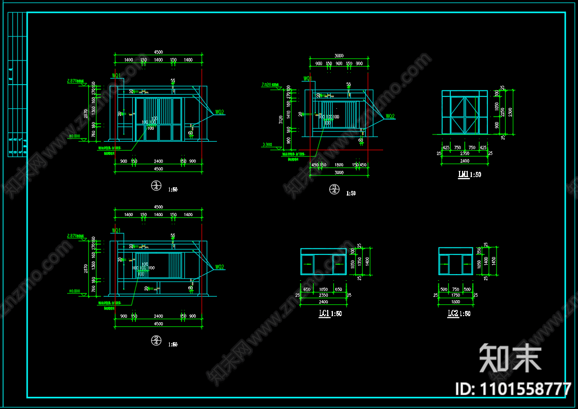 中式古建仿唐紫云阁cad施工图下载【ID:1101558777】