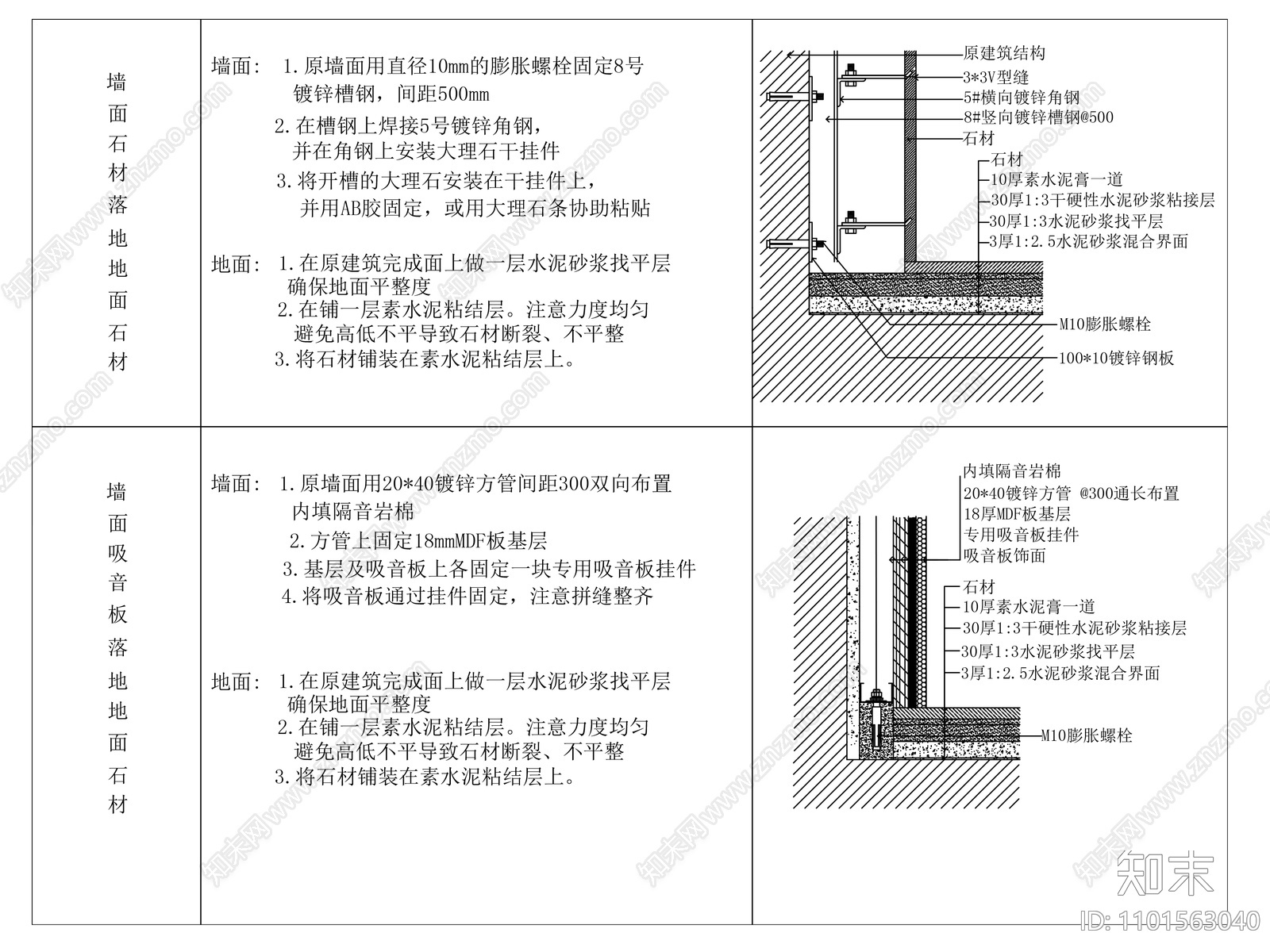 牆面石材施工圖下載