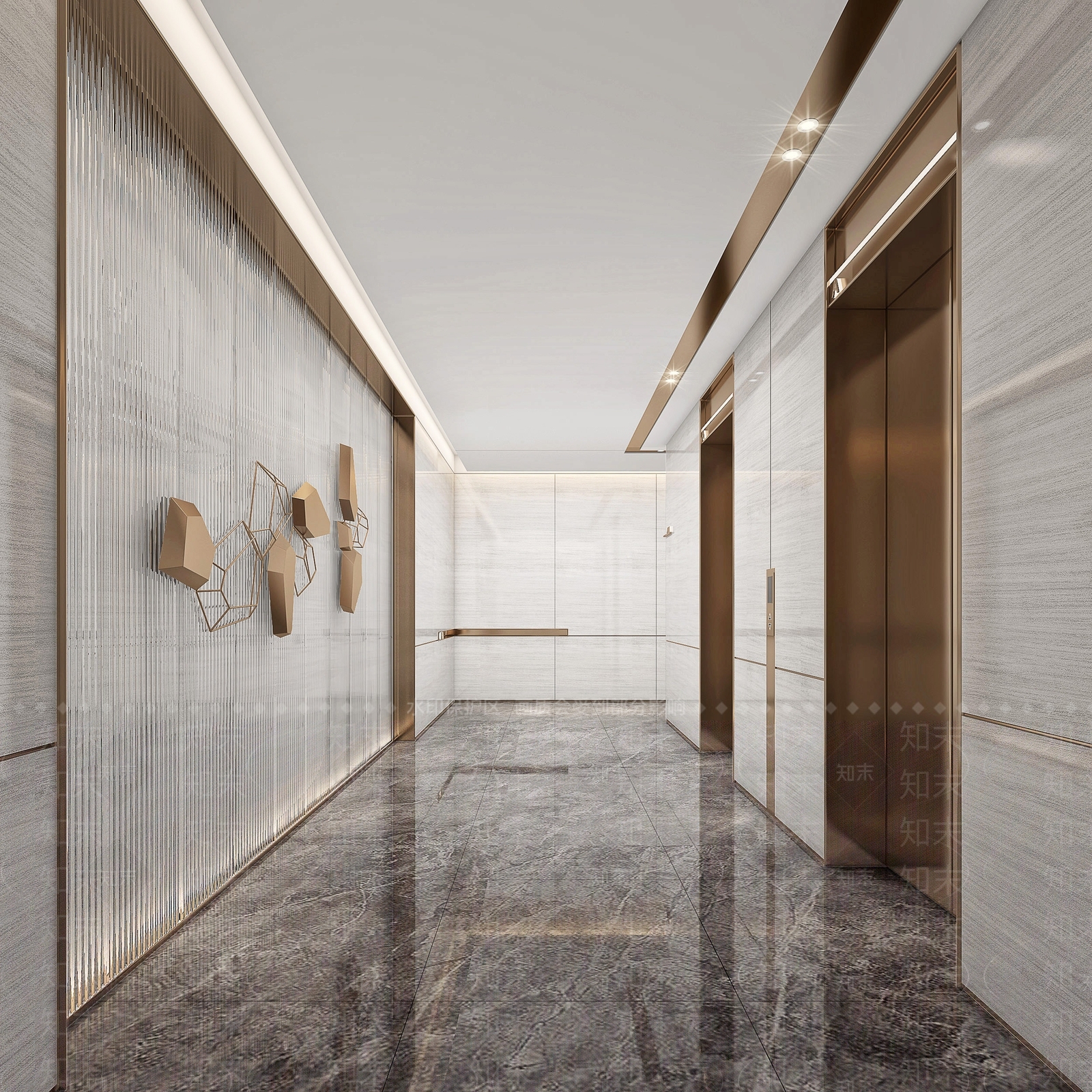 现代公司电梯间3D模型下载【ID:1101565009】