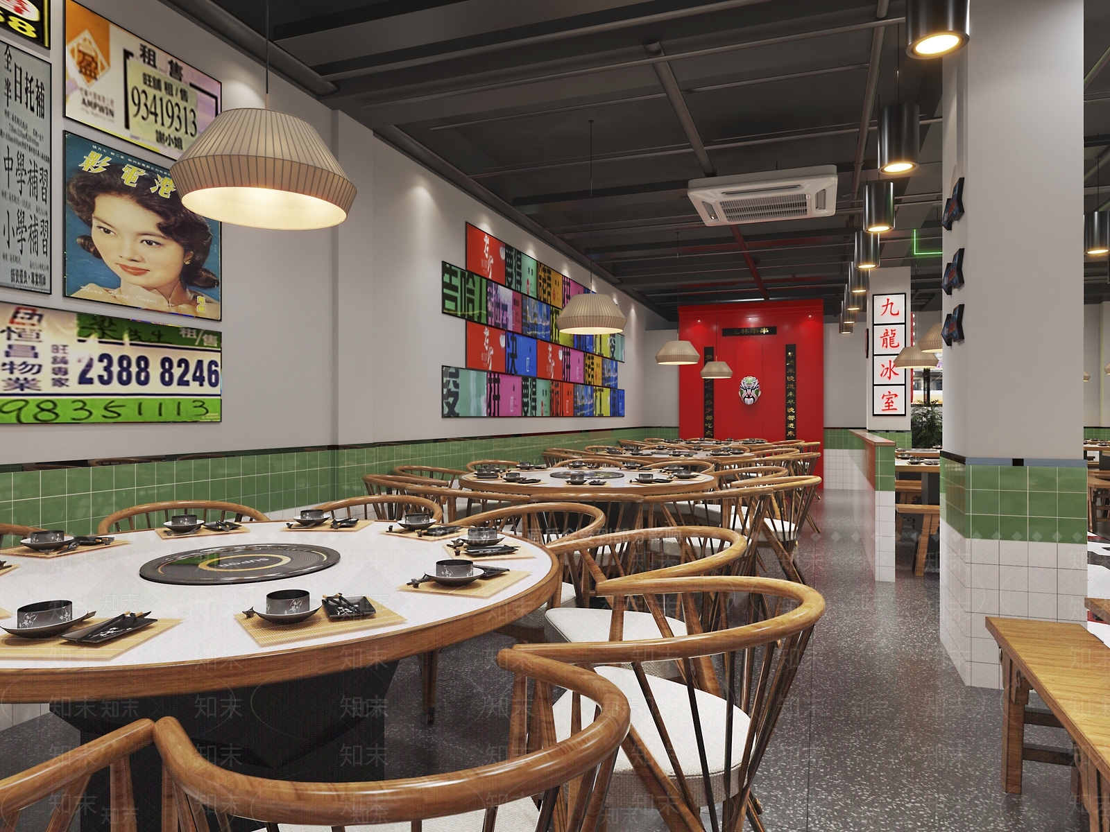 工业风火锅店3D模型下载【ID:1101568207】
