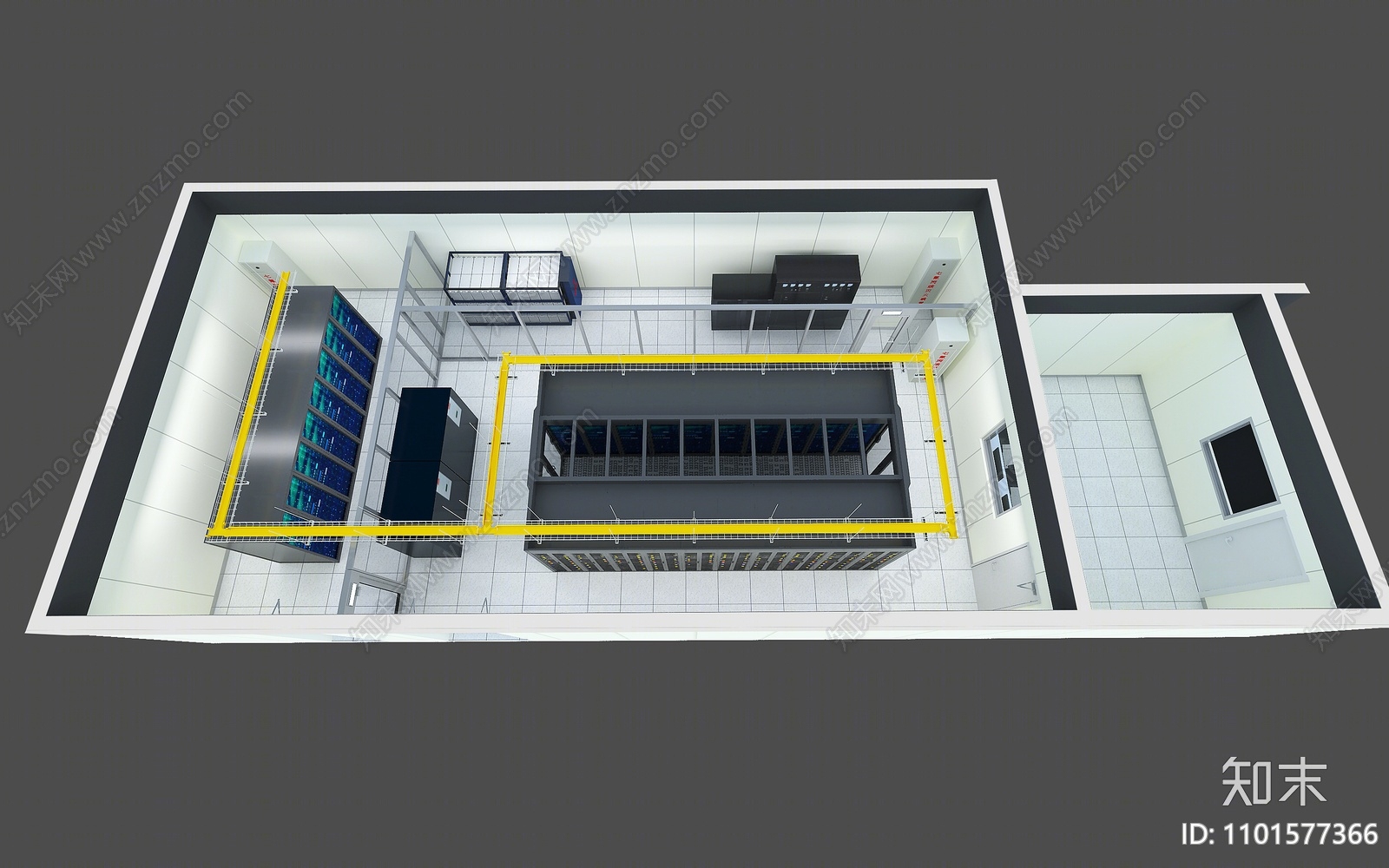 现代机房3D模型下载【ID:1101577366】