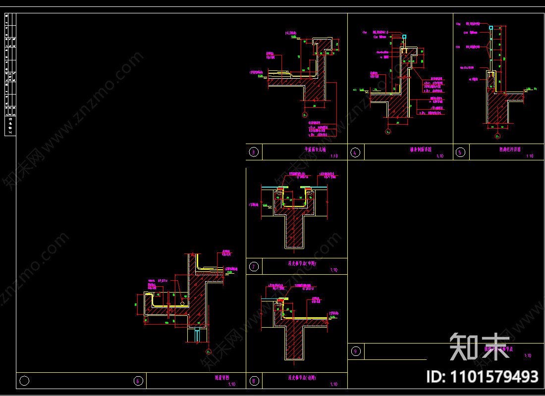 变形缝节点大样CAD设计cad施工图下载【ID:1101579493】