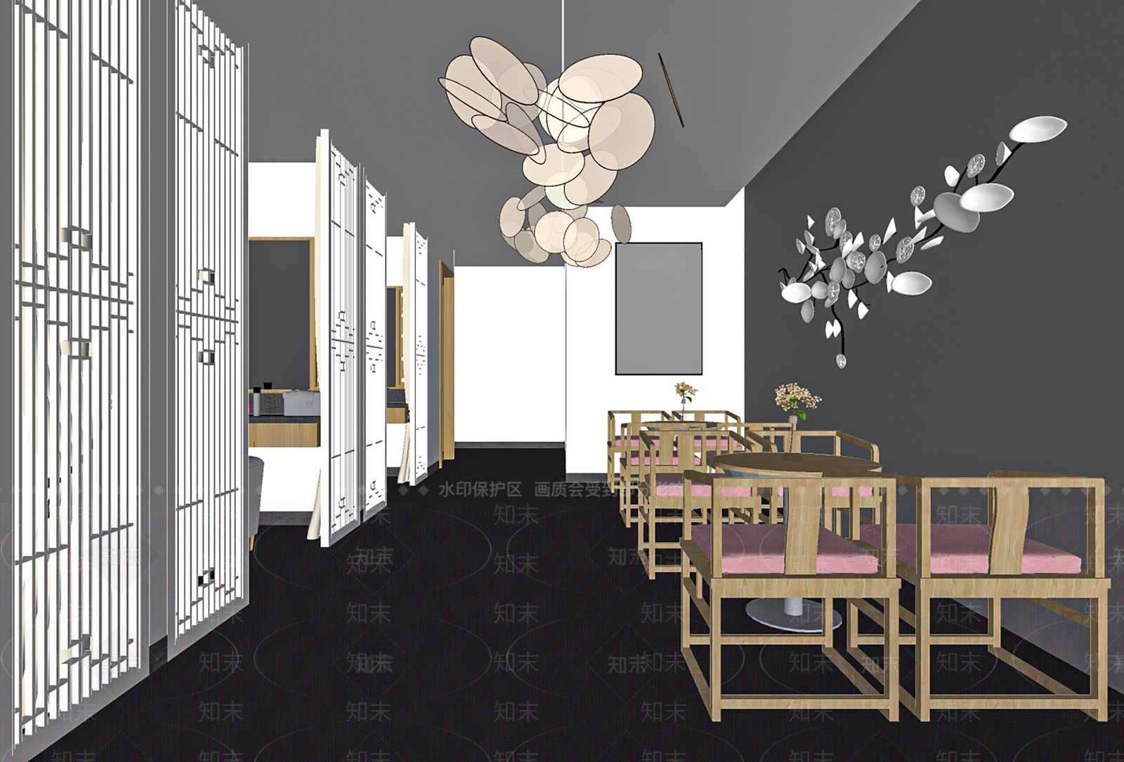 现代婚纱摄影店SU模型下载【ID:1101580113】