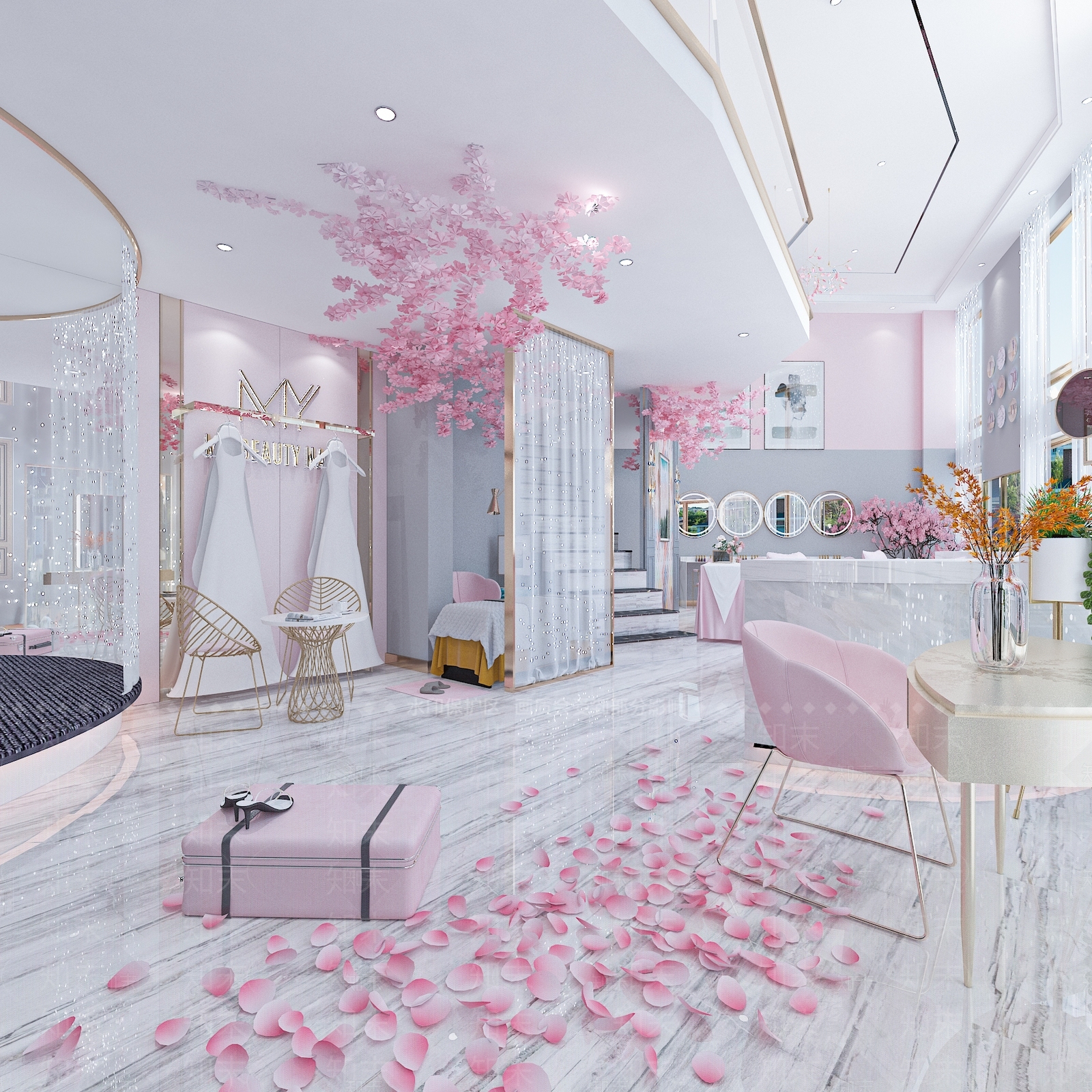 现代婚纱摄影店SU模型下载【ID:1101581200】