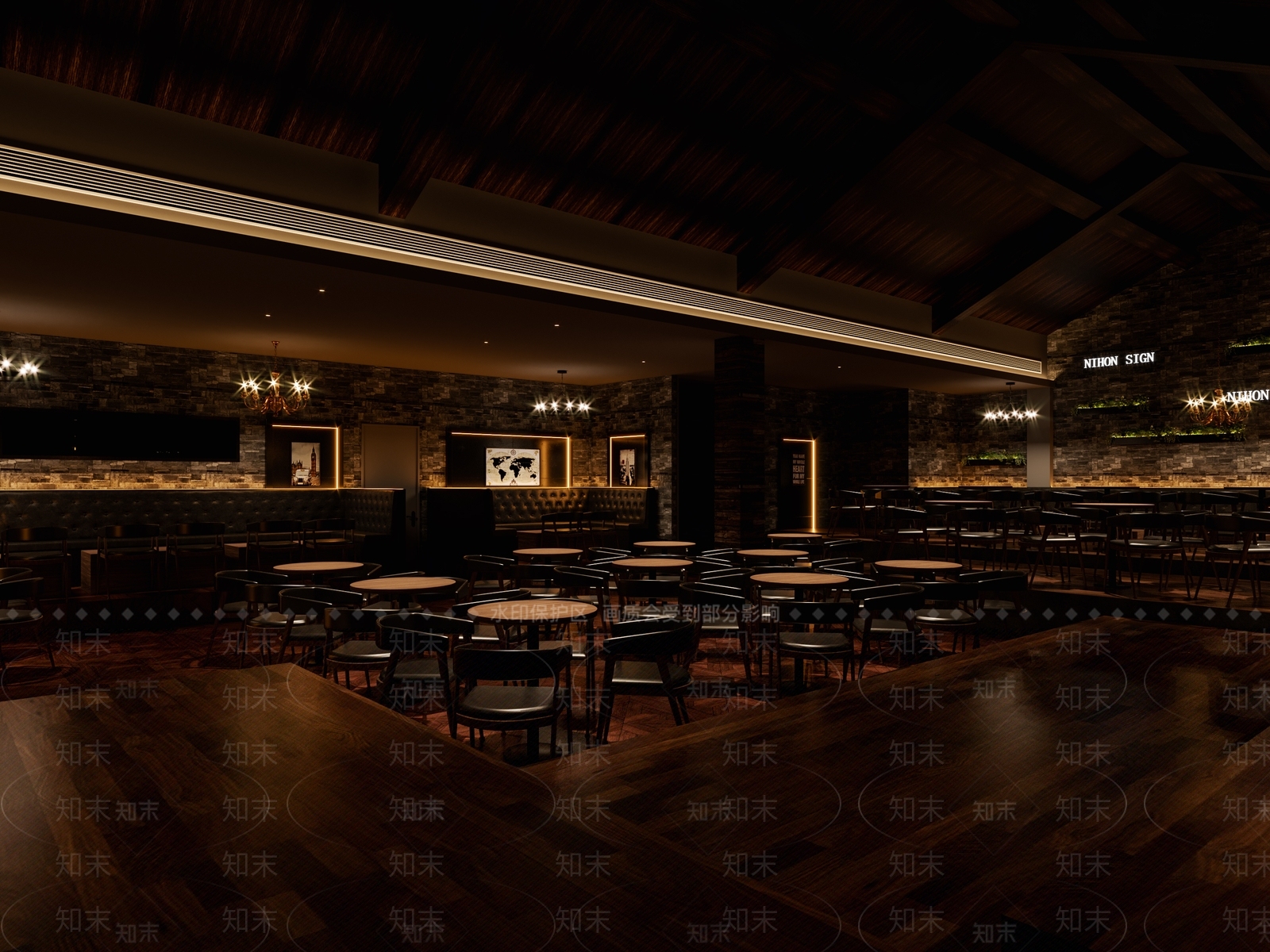 美式酒吧3D模型下载【ID:1101587036】
