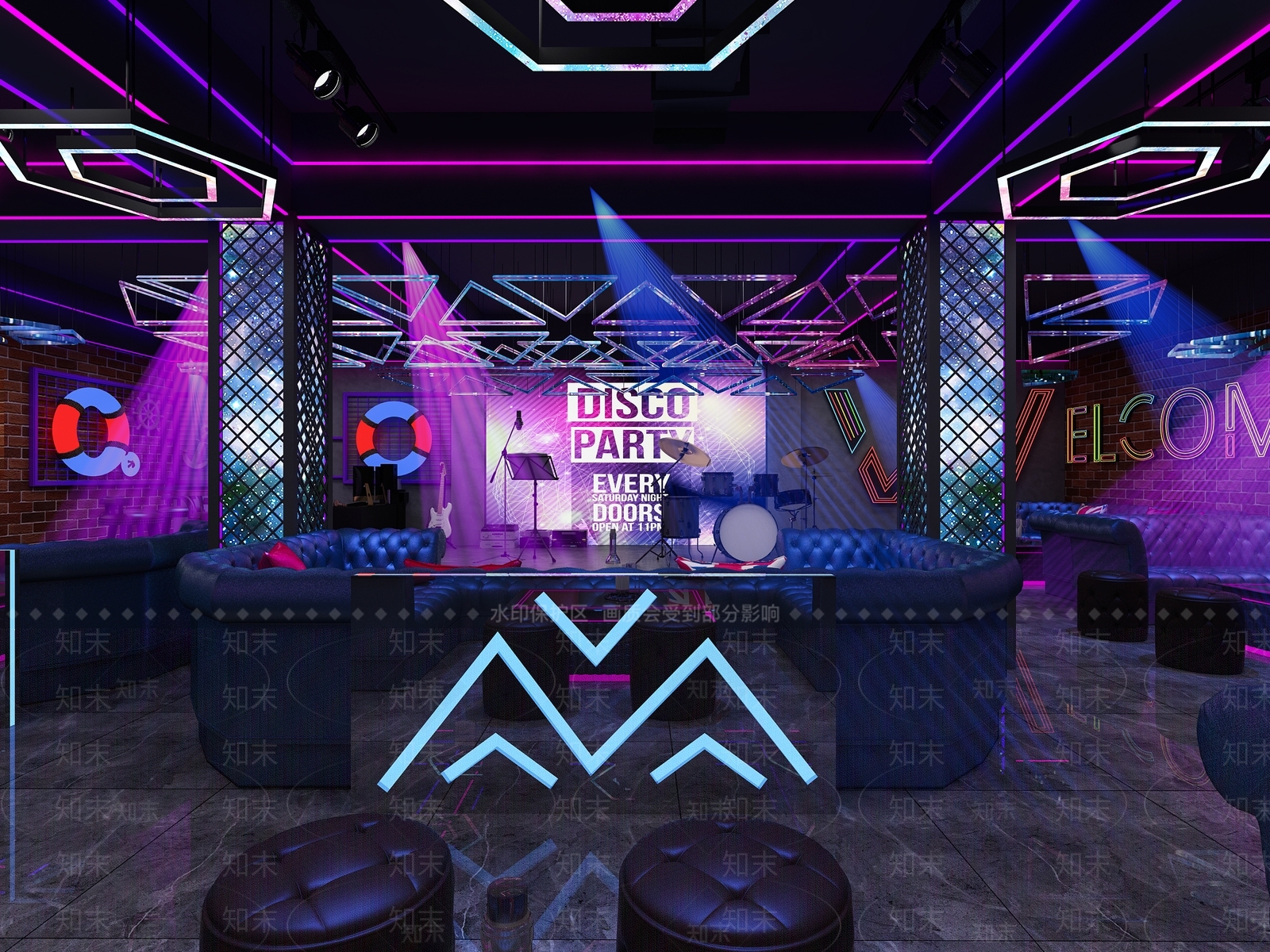 工业风酒吧3D模型下载【ID:1101589805】
