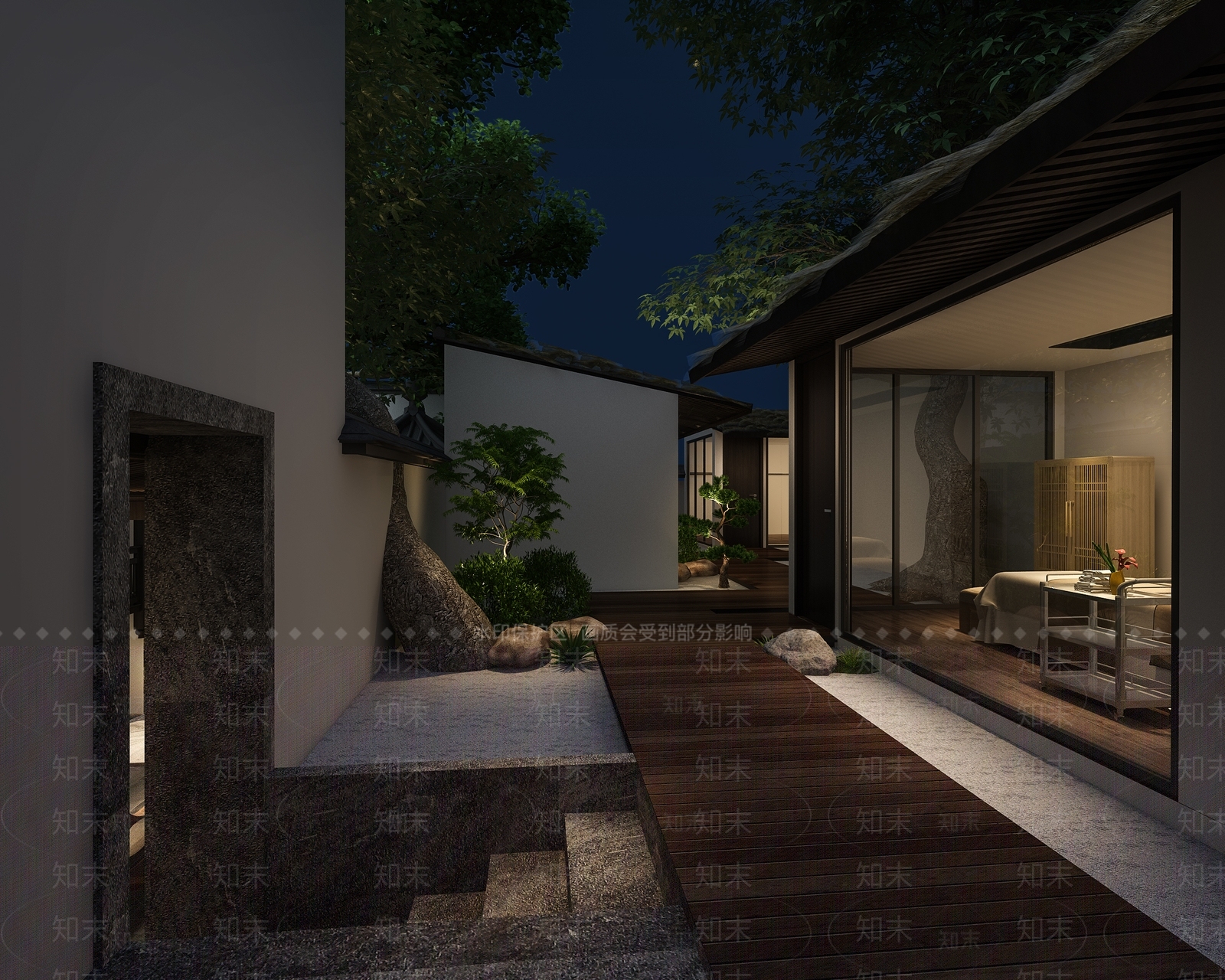 新中式民宿3D模型下载【ID:1101590421】